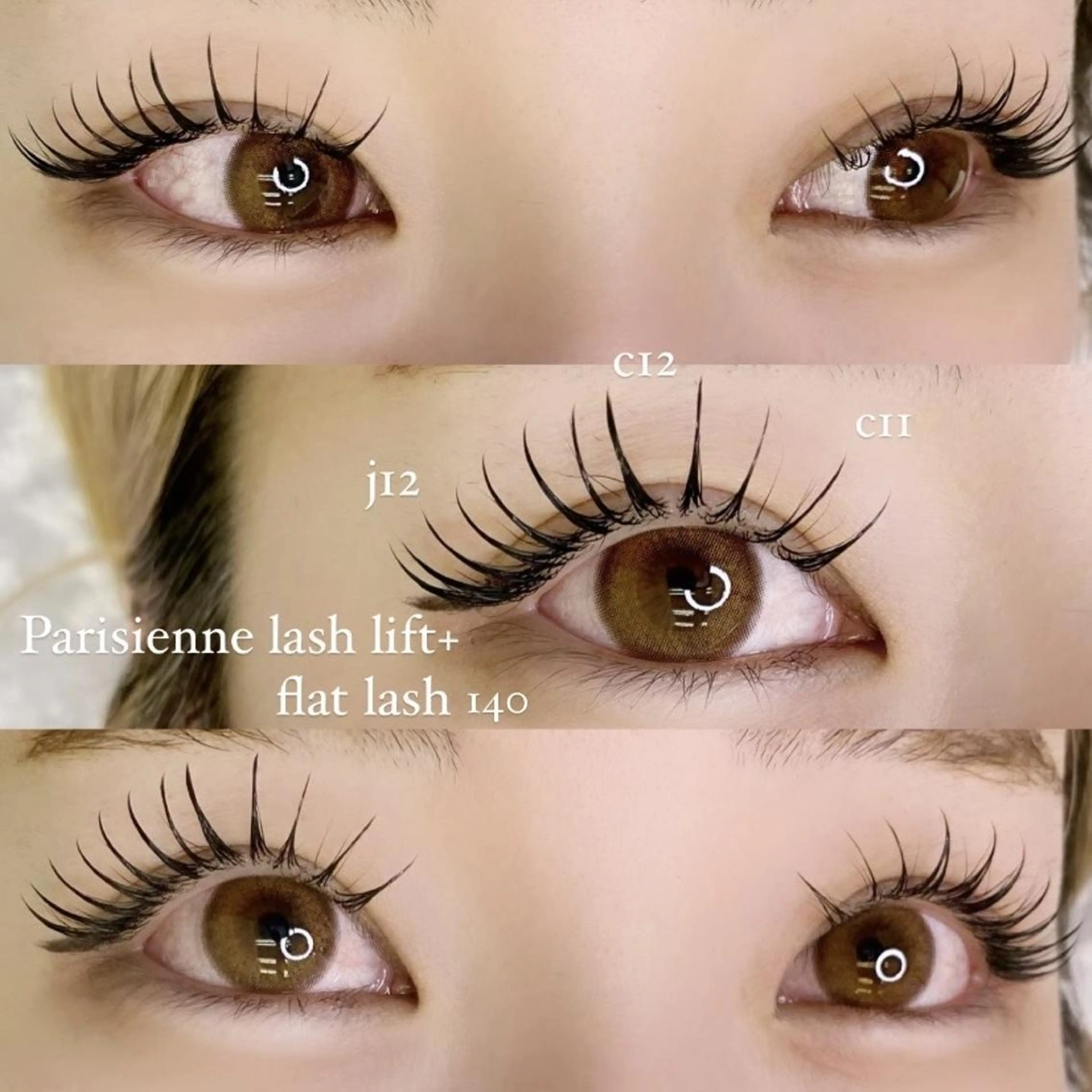 お試し価格🎀【パリエク】パリジェンヌ(まつ毛パーマ)+フラットラッシュ140本の写真