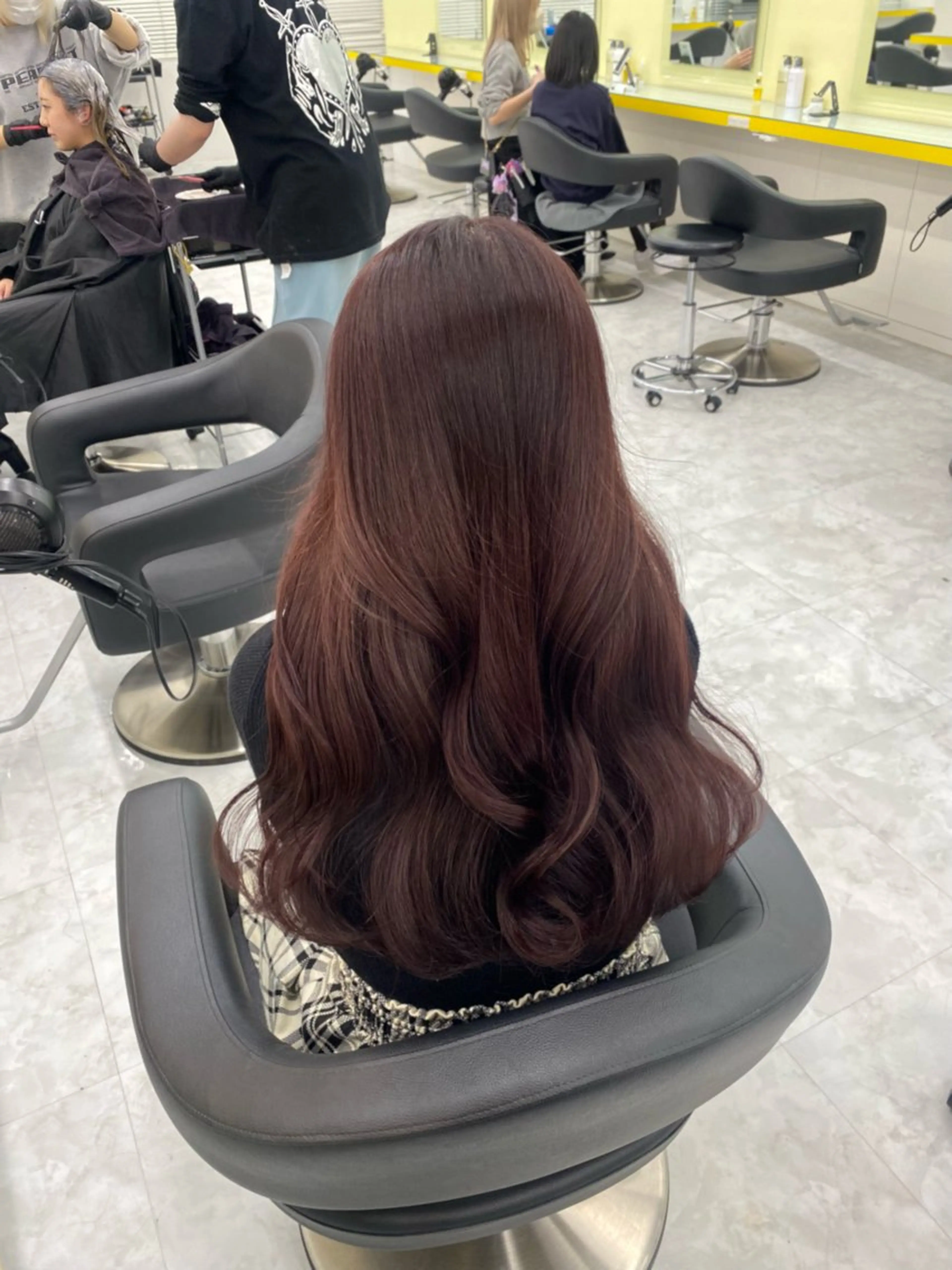 セミロング カラー パーマ ヘアアレンジ メンズ キッズ メンズブリーチ ブリーチ ブラウンカラー 透明感カラー ブリーチなしカラー ヘアカラー 💖横浜ブリーチなし 💖MIHOのヘアスタイル