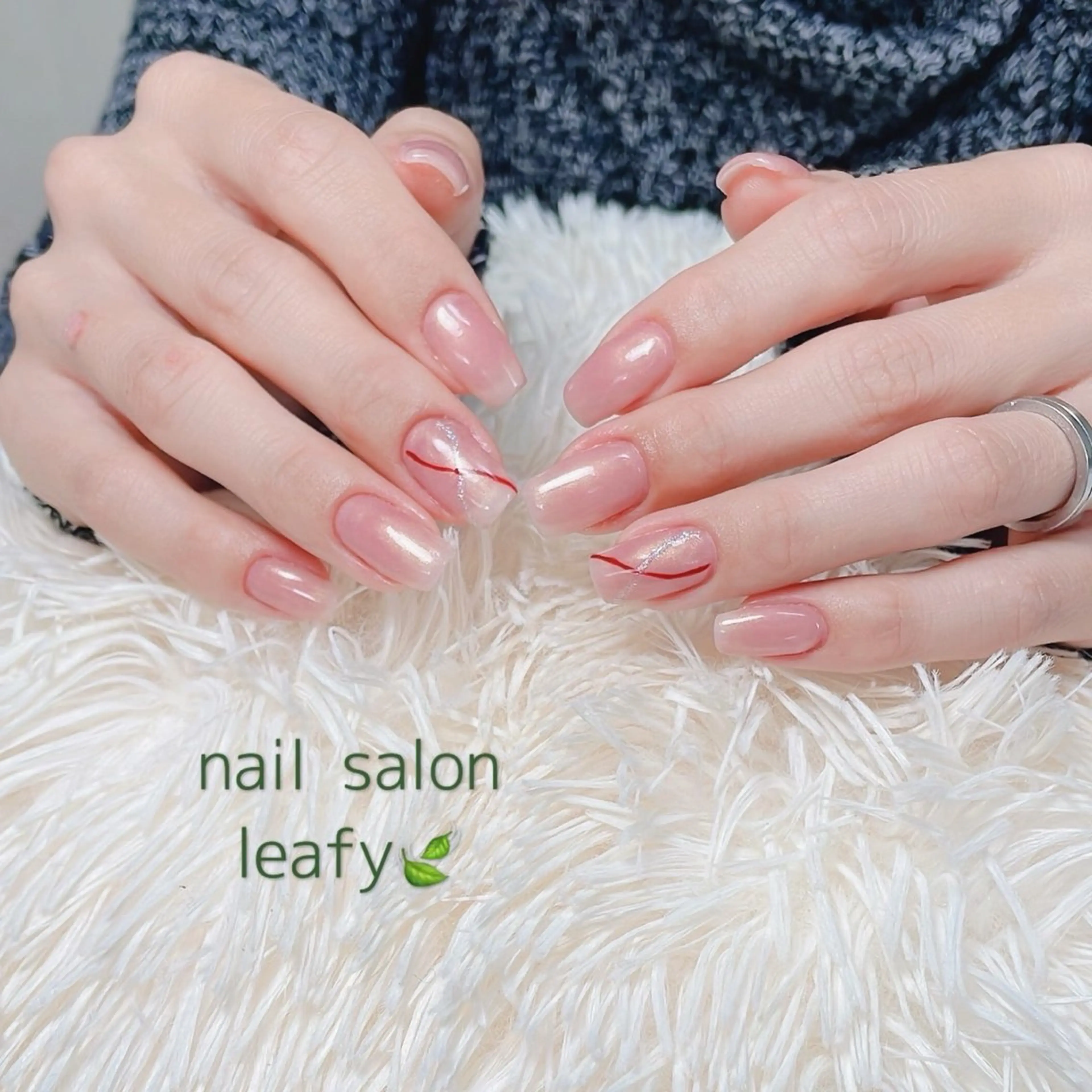 ネイル ワンカラーネイル シンプルネイル ネイルサロン leafyのネイルデザイン