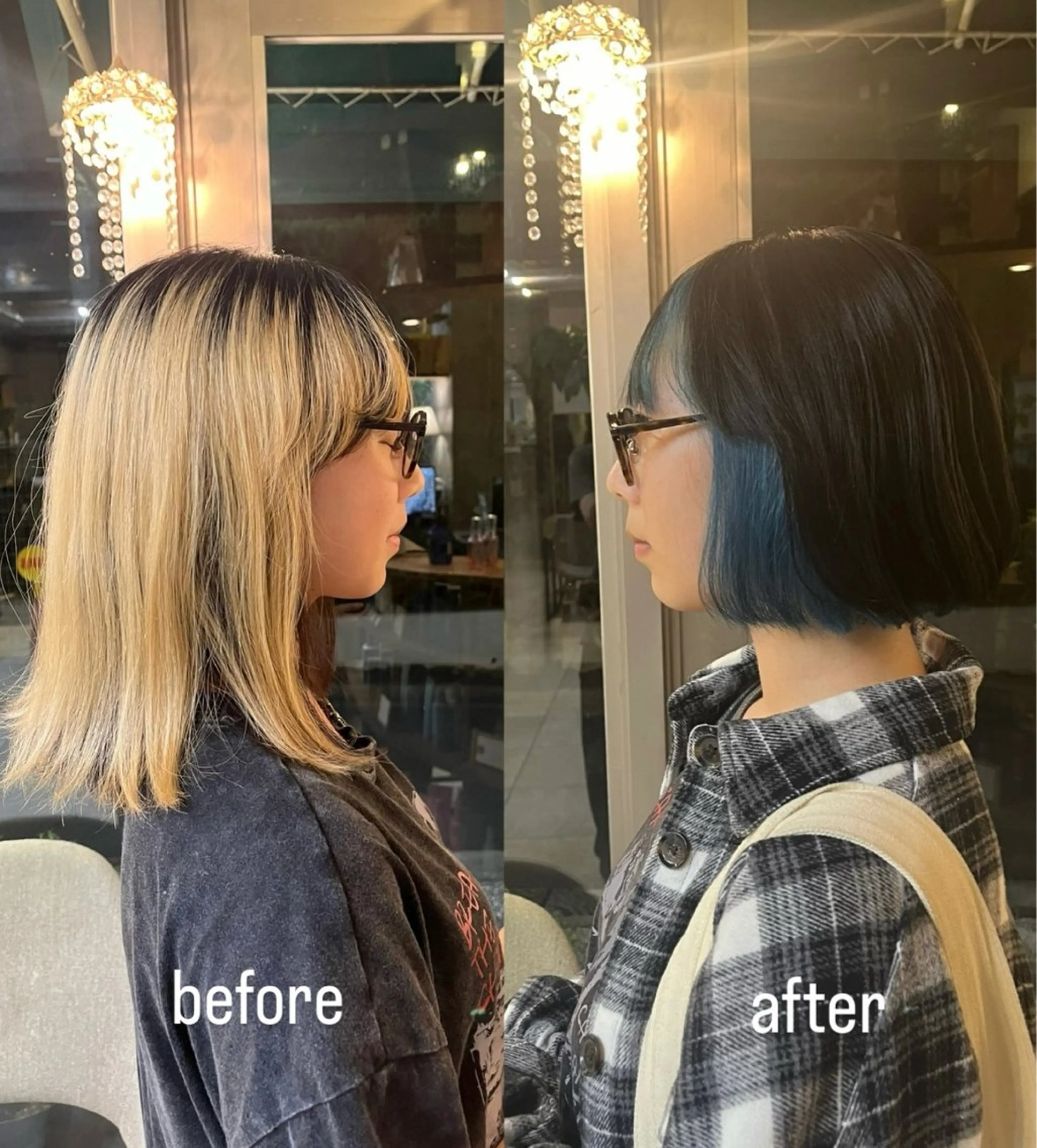 ショート カラー 🌱ぱっつとボブカ ット🌱/Ryotaのヘアスタイル