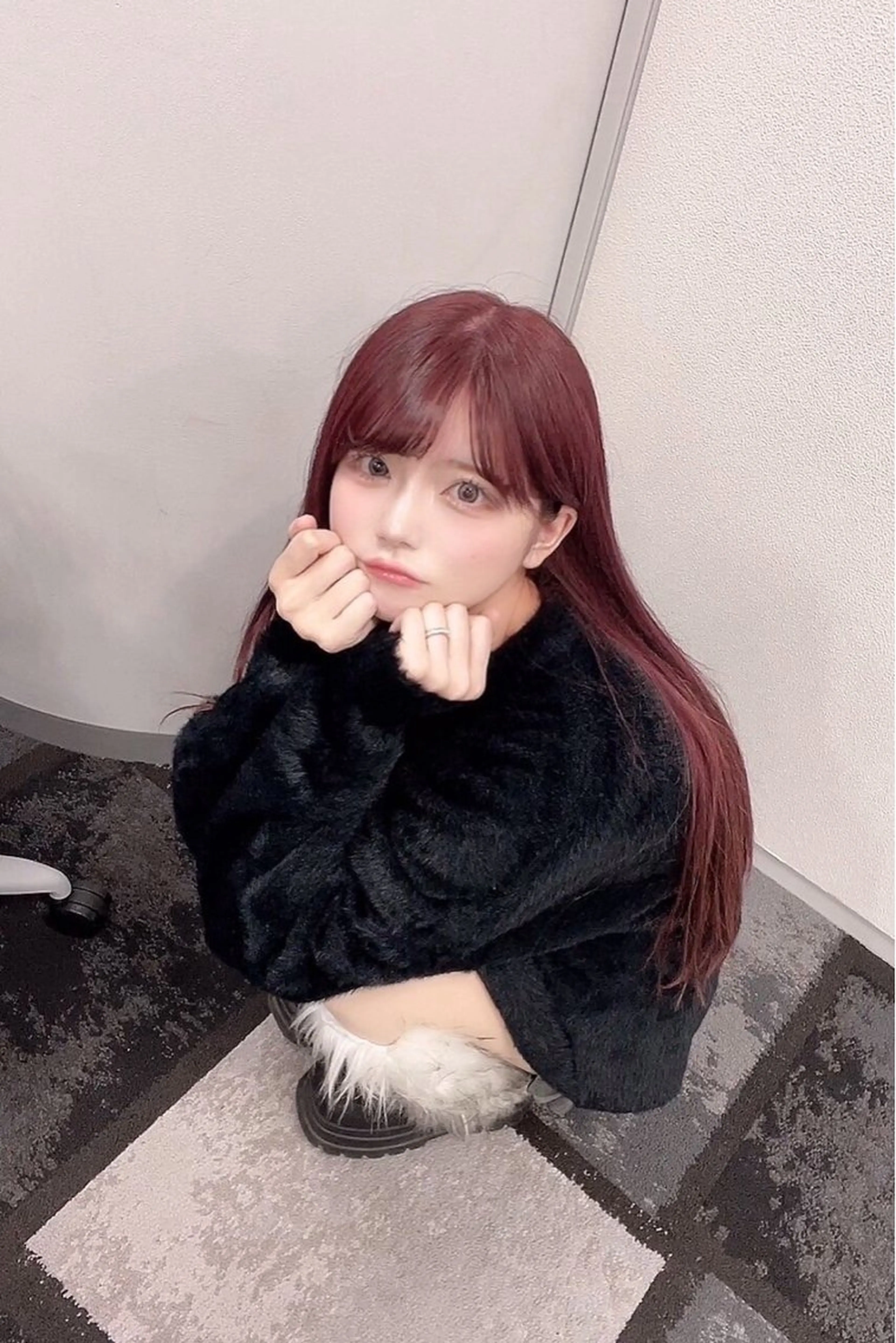 ロング アッシュ ピンクブラウン エクステ ハイライト 髪質改善 ヘアカラー トリートメント エクステ ユウハウス/ ryousukeのヘアスタイル