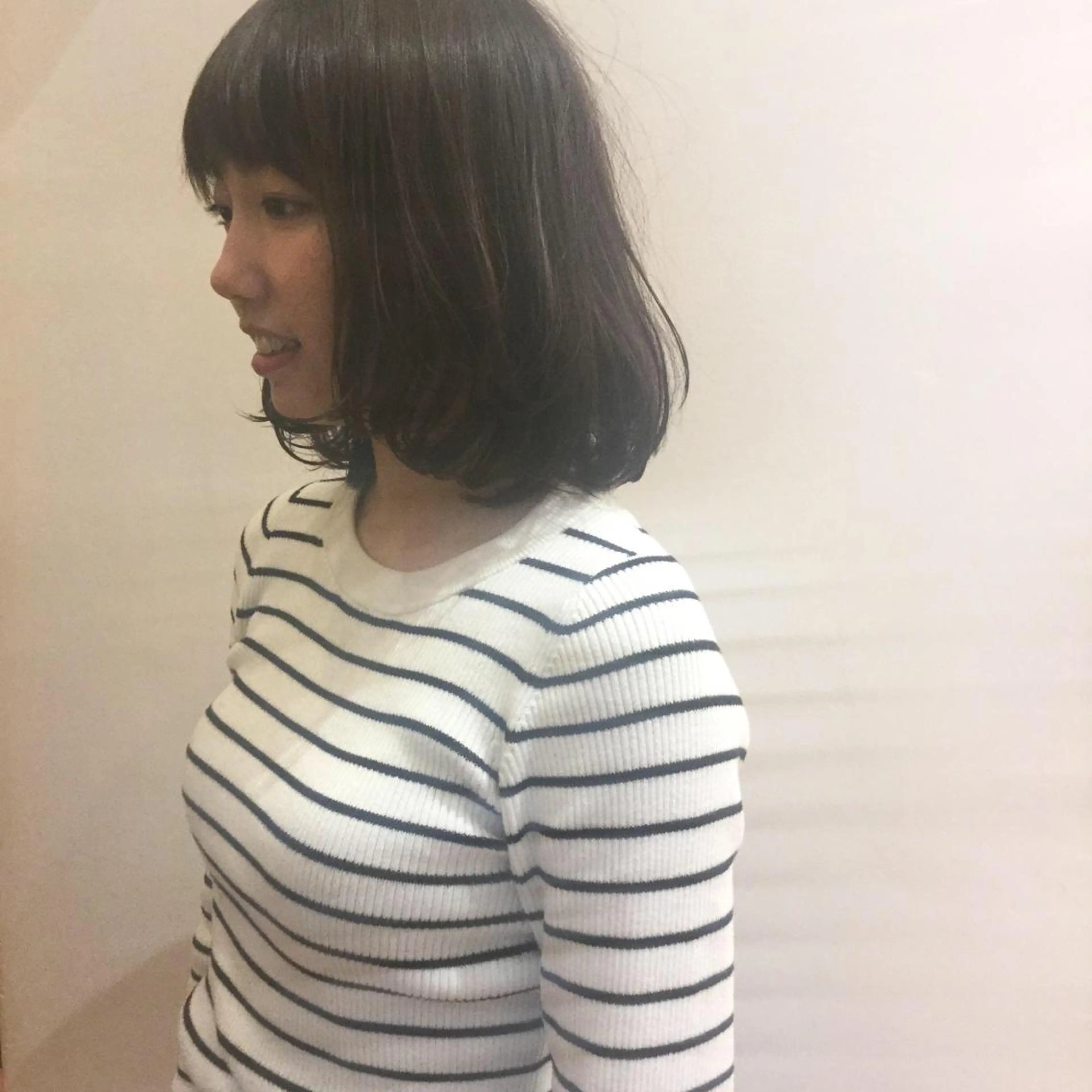 ミディアム ミディアムパーマ カット パーマ 庄嶋 彩香のヘアスタイル