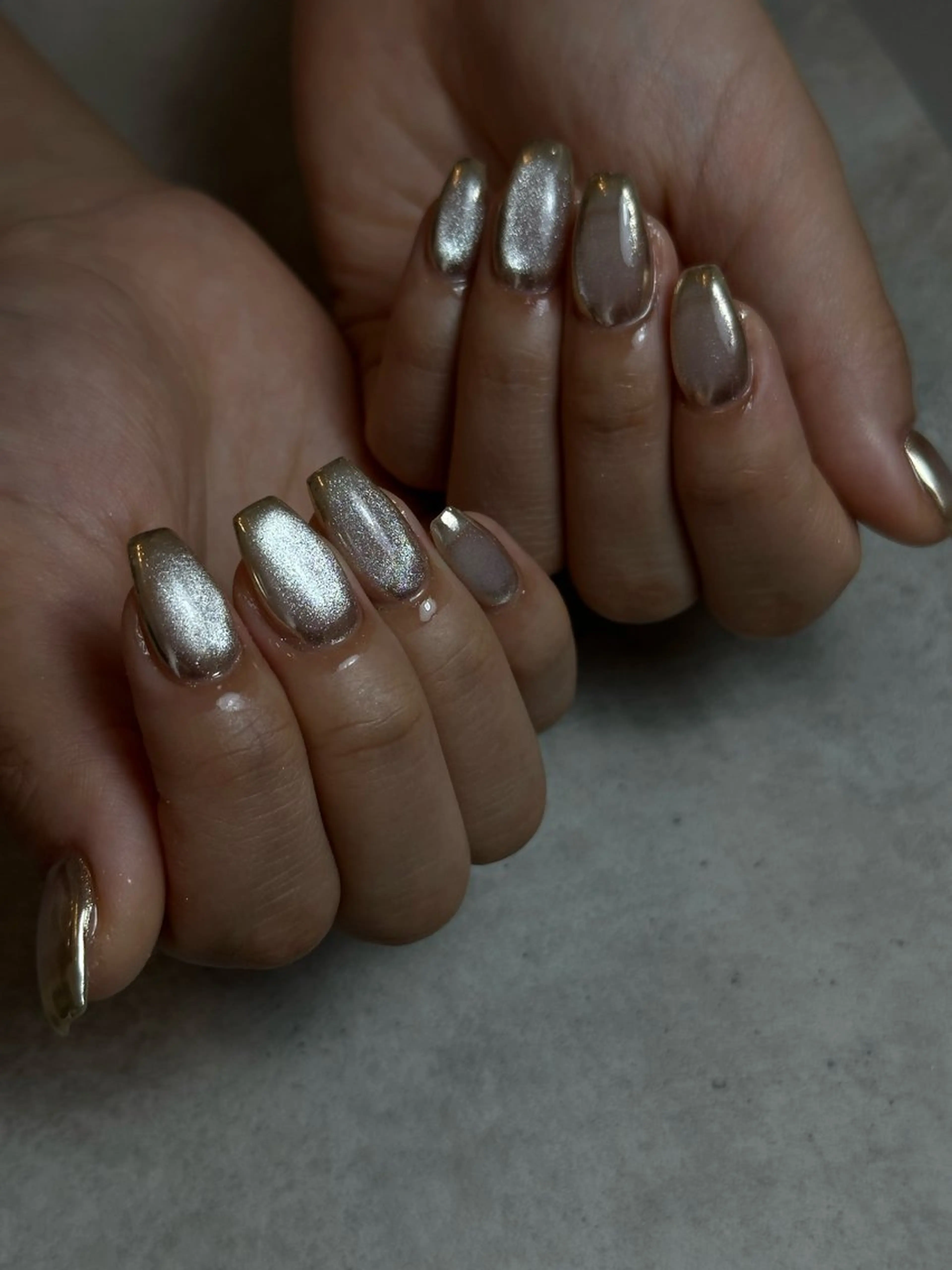 ネイル 氷ネイル・うるうるネイル キラキラネイル havi nailのネイルデザイン