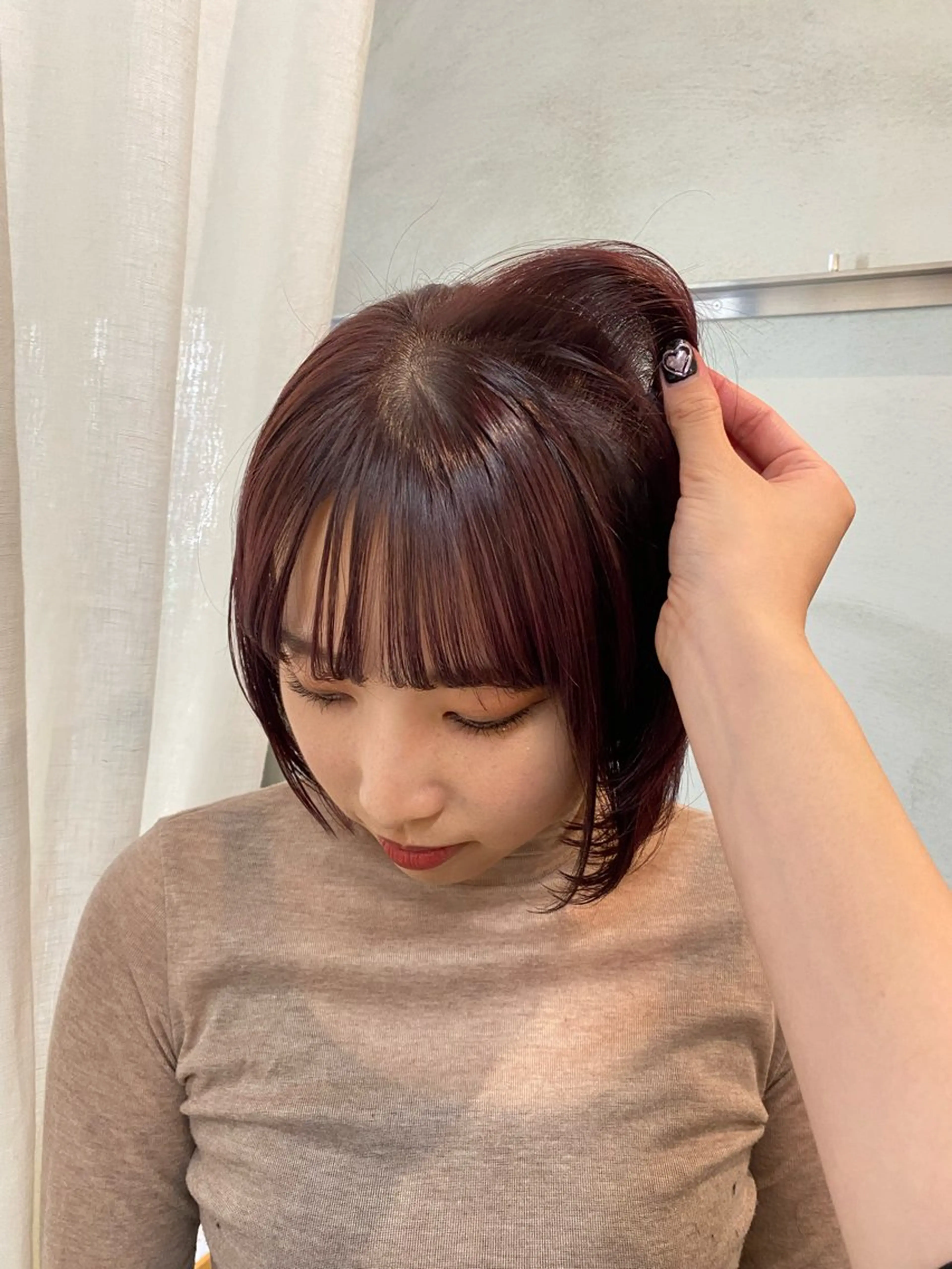 ミディアム カラー NIKO/名古屋/ 髪質改善/艶髪のヘアスタイル