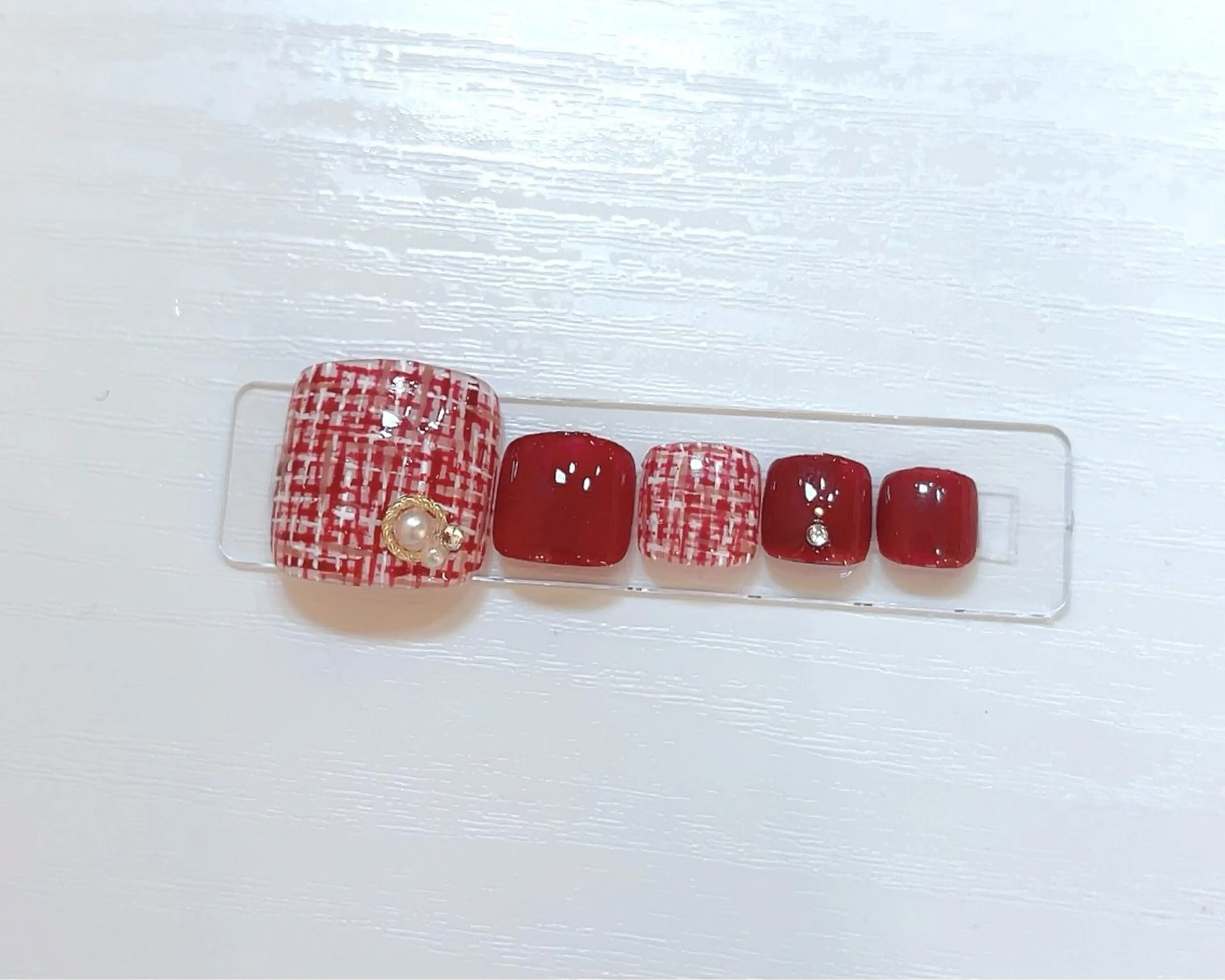 ネイル フットネイル ツイードネイル Airis nailのネイルデザイン