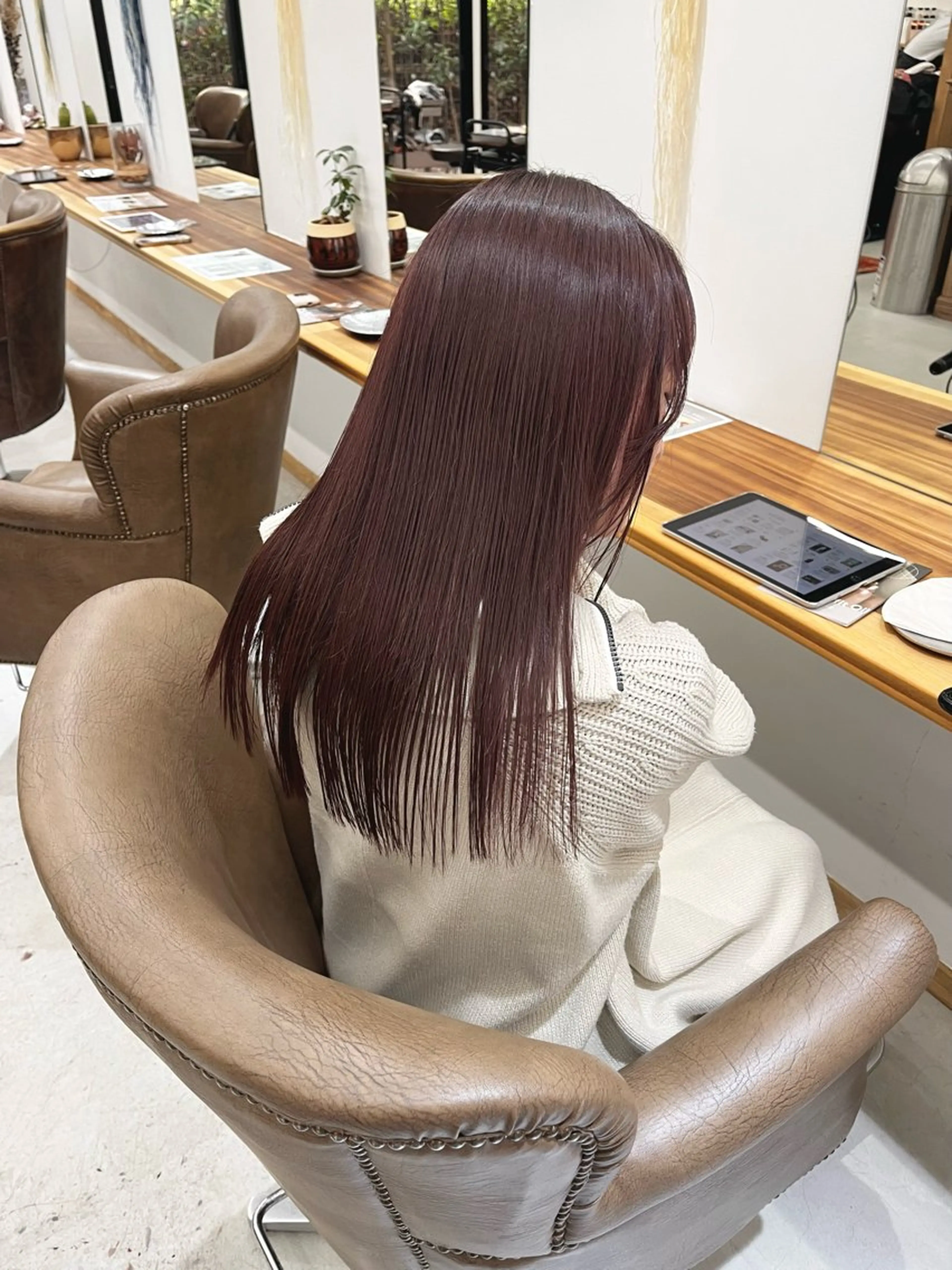 ロング カラー ヘアアレンジ ブリーチ ダブルカラー ブリーチなしカラー ena/ブリーチなし 透明感・レイヤー🎀のヘアスタイル