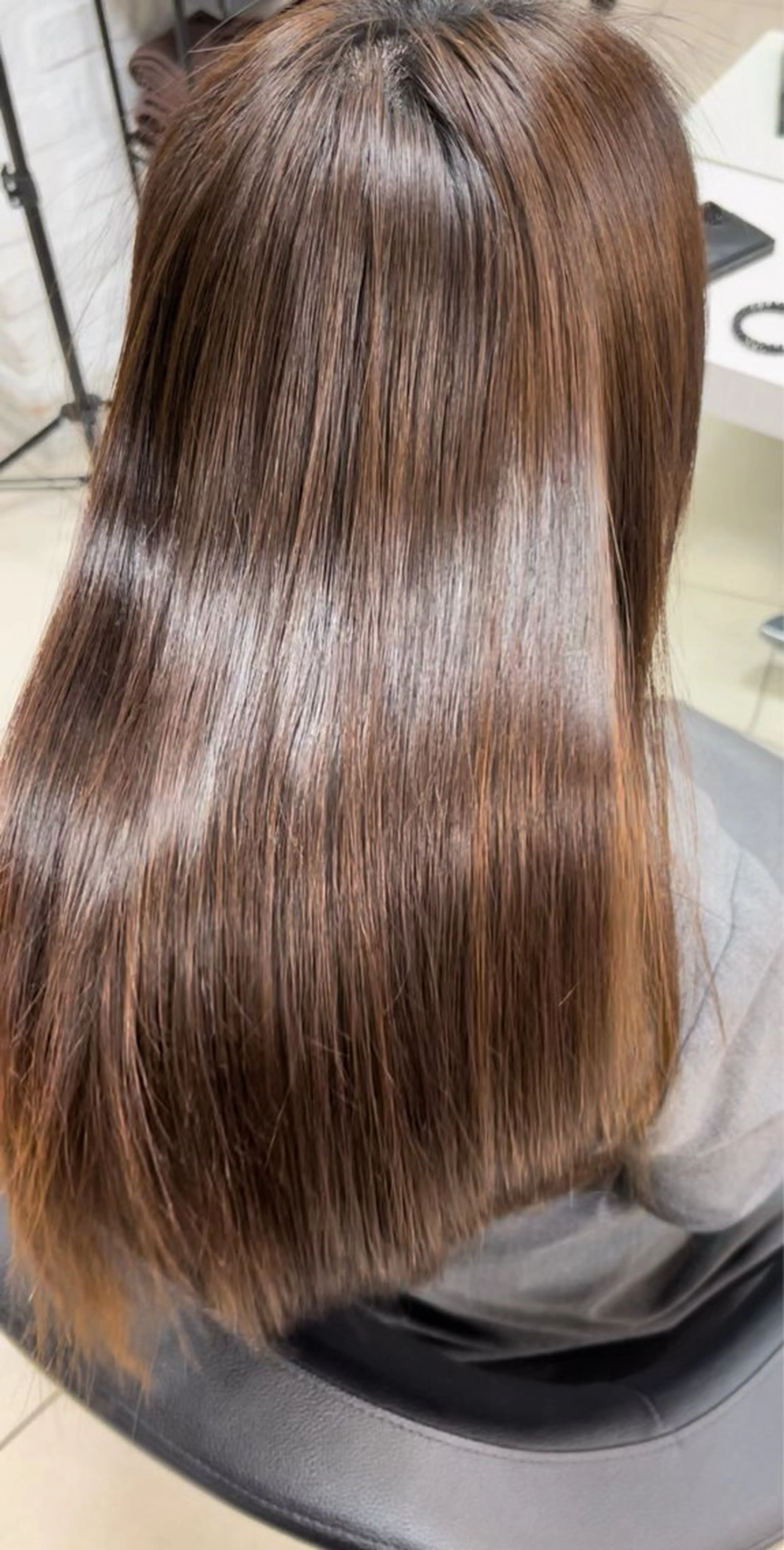 ロング パーマ カット 縮毛矯正 縮毛矯正指名No.1 艶カラー/SHIMAのヘアスタイル