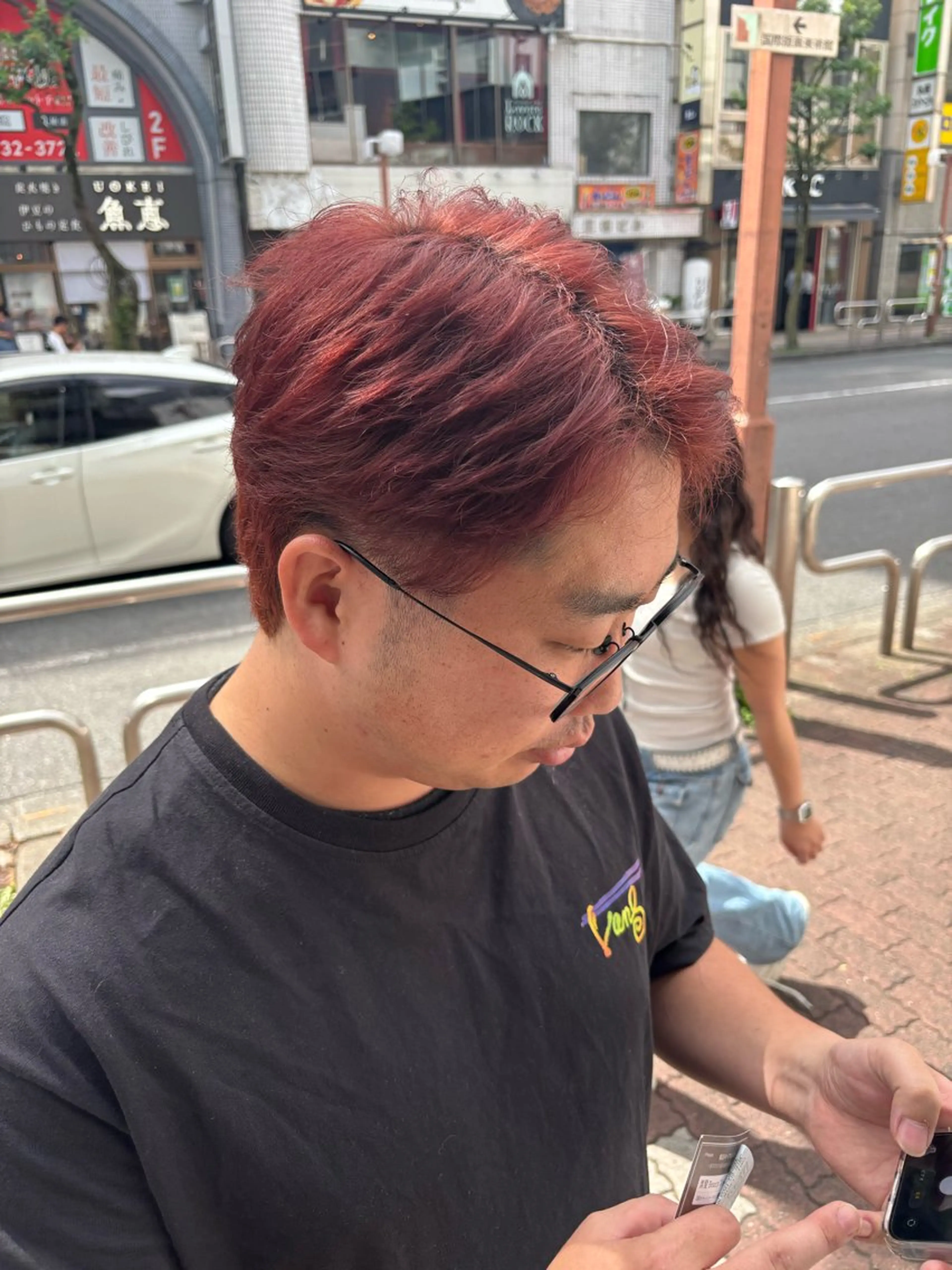 ショート カラー ヘアカラー トリートメント 韓国髪質改善艶カラー /レイヤー/miyuのヘアスタイル