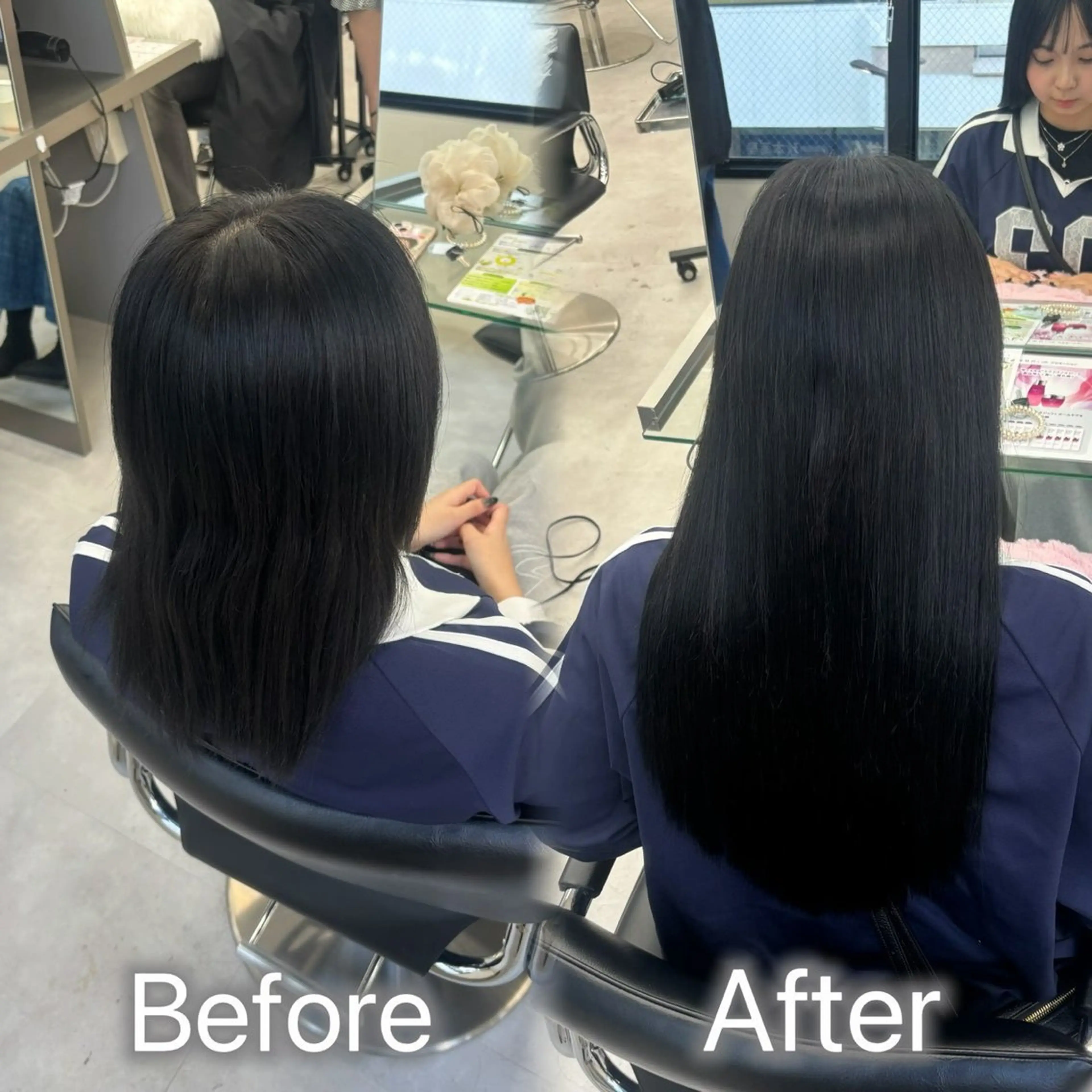 ロング ボブ エクステ ロング エクステ エクステ🫧アレンジ ￤横浜  ももはのヘアスタイル