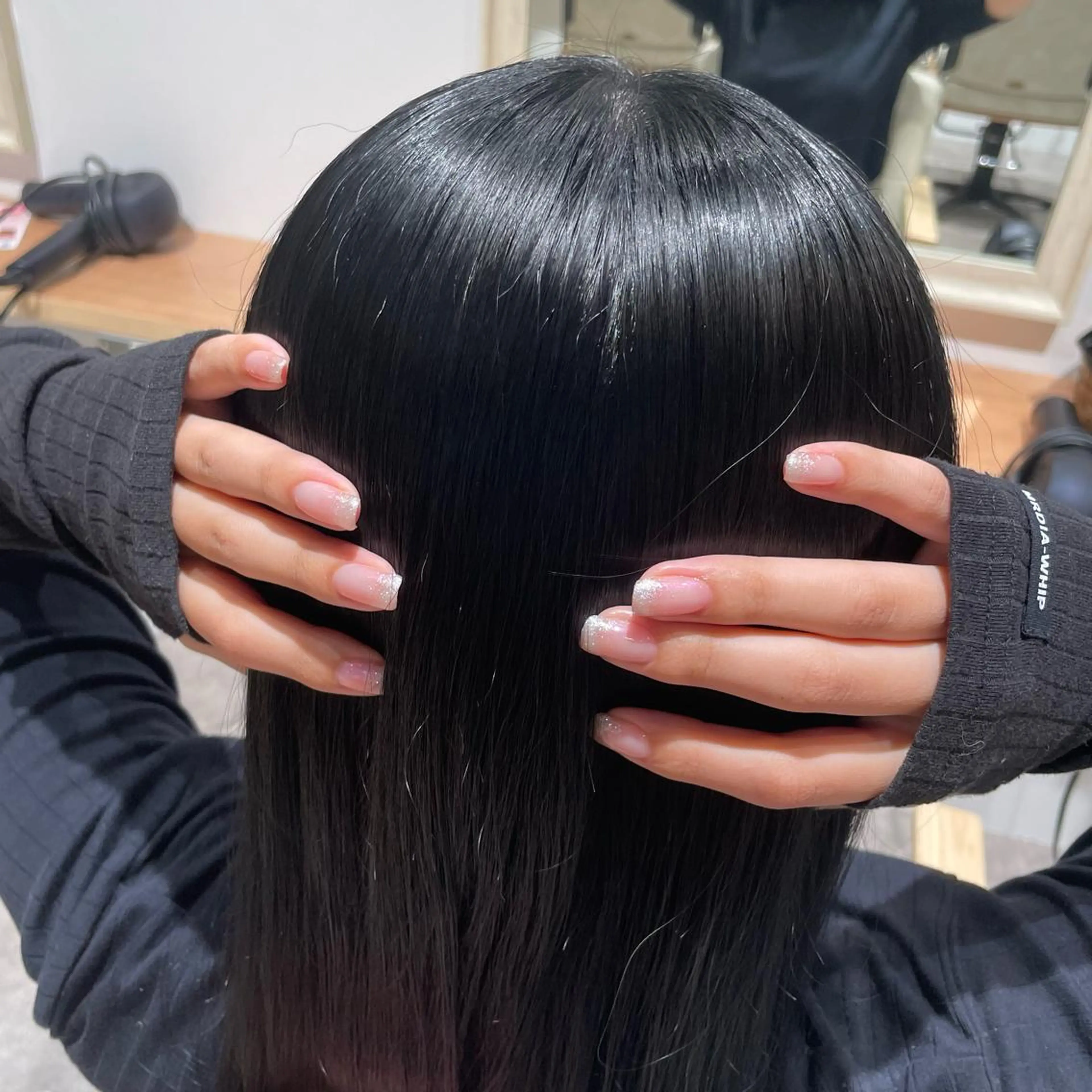 ロング カラー ネイル 韓国風カラー 髪質改善 韓国風ヘア トリートメント 韓国ネイル ヘアカラー トリートメント ハイトーン🦄ネイル 💞のぶちのネイルデザイン