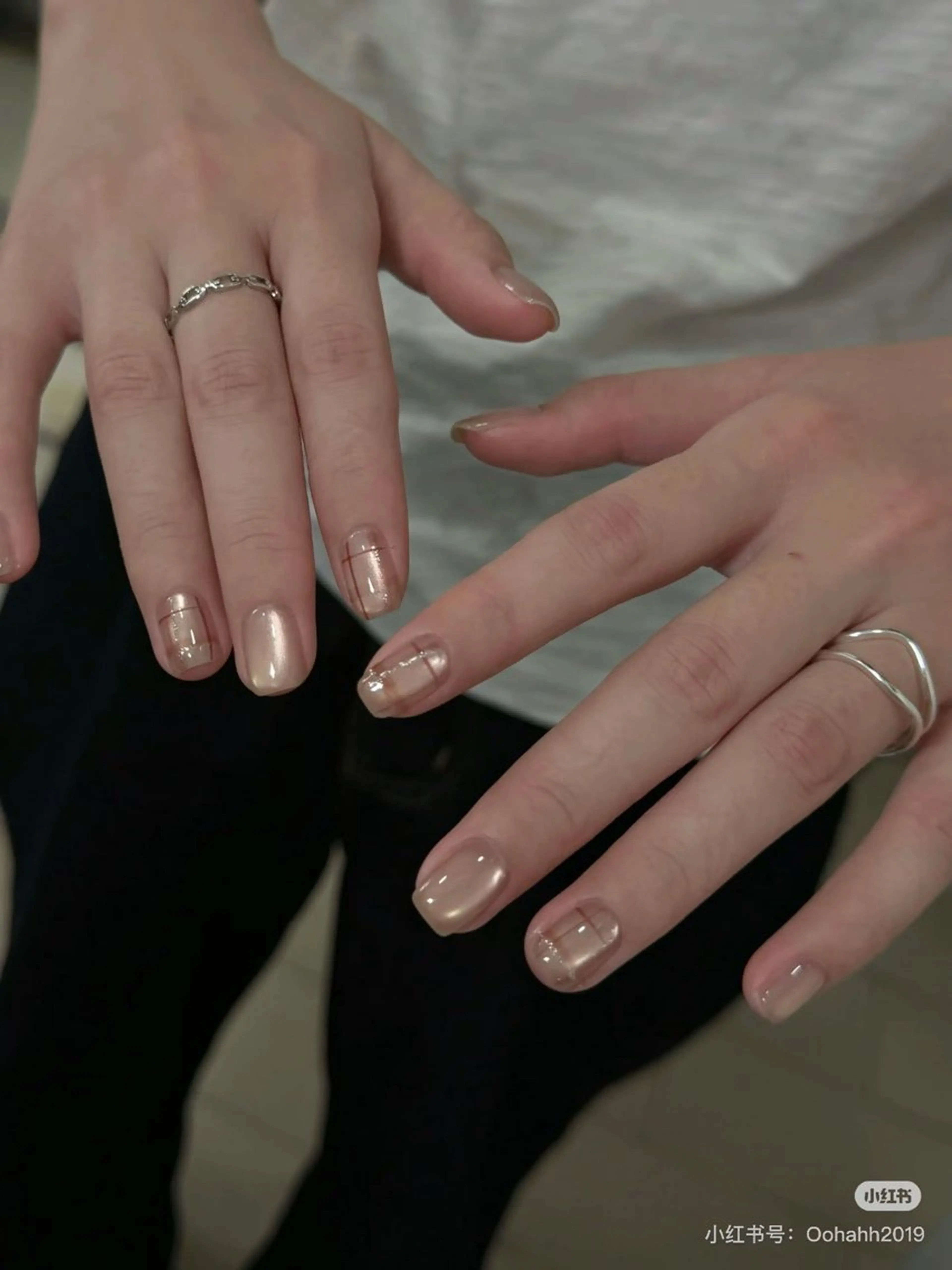 ミディアム めぐみのネイルサロン スタッフ練習のネイルデザイン