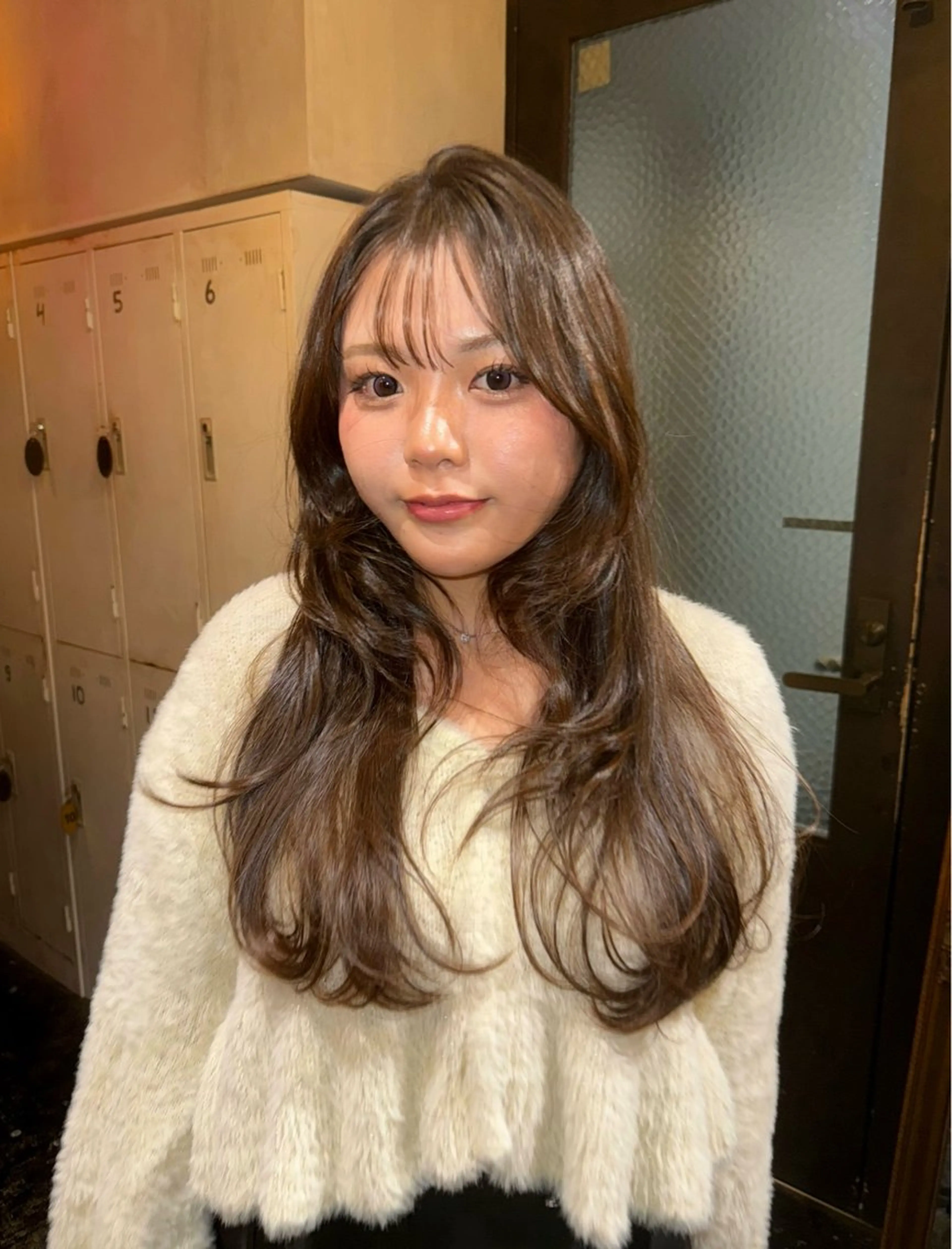 ロング カラー カット ヘアカラー 海外レイヤー/ ブロンドKazuhaのヘアスタイル