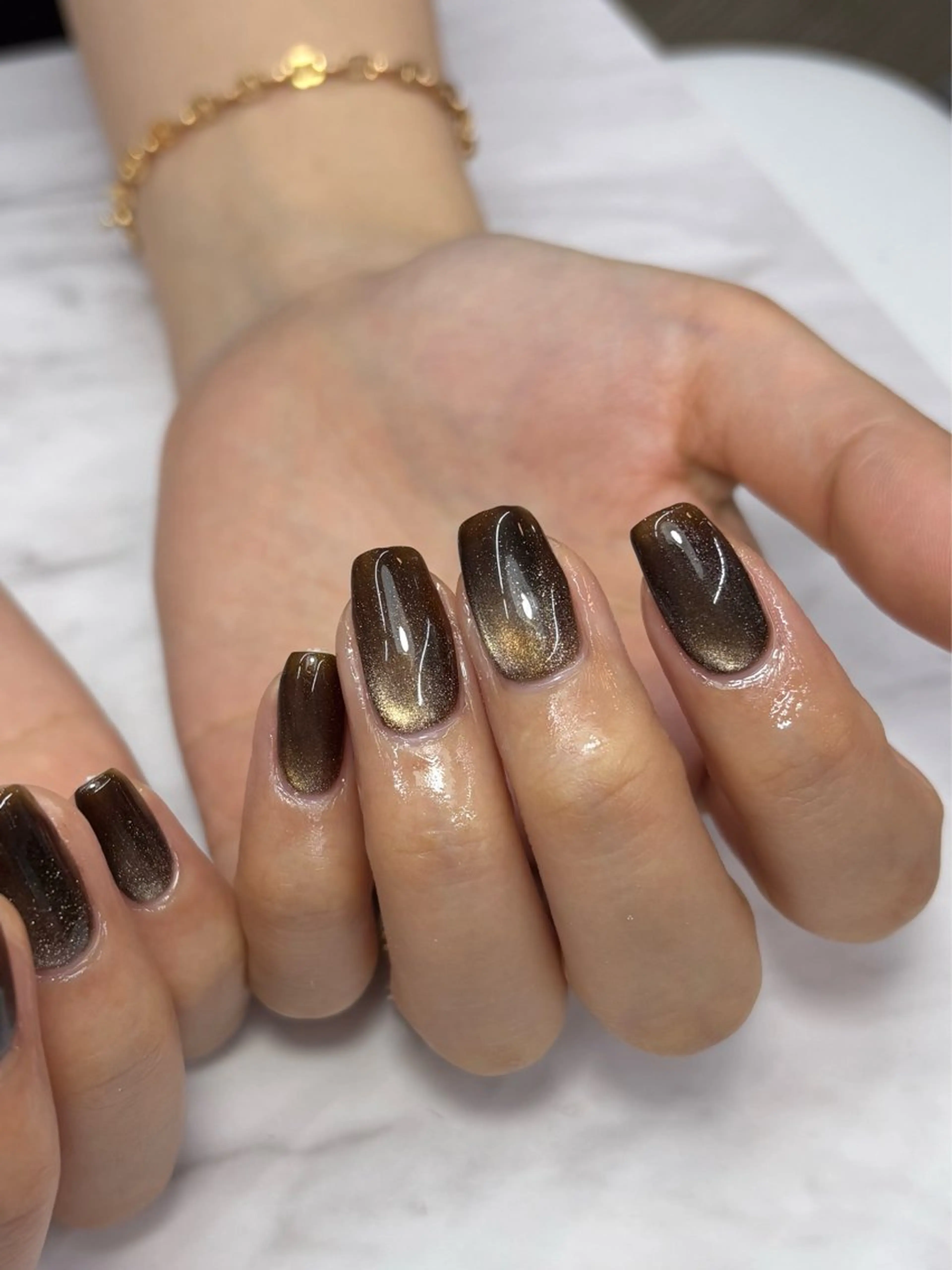 ネイル ブラウン nail atelier MijU所属・nana |MijU 高崎のネイルデザイン