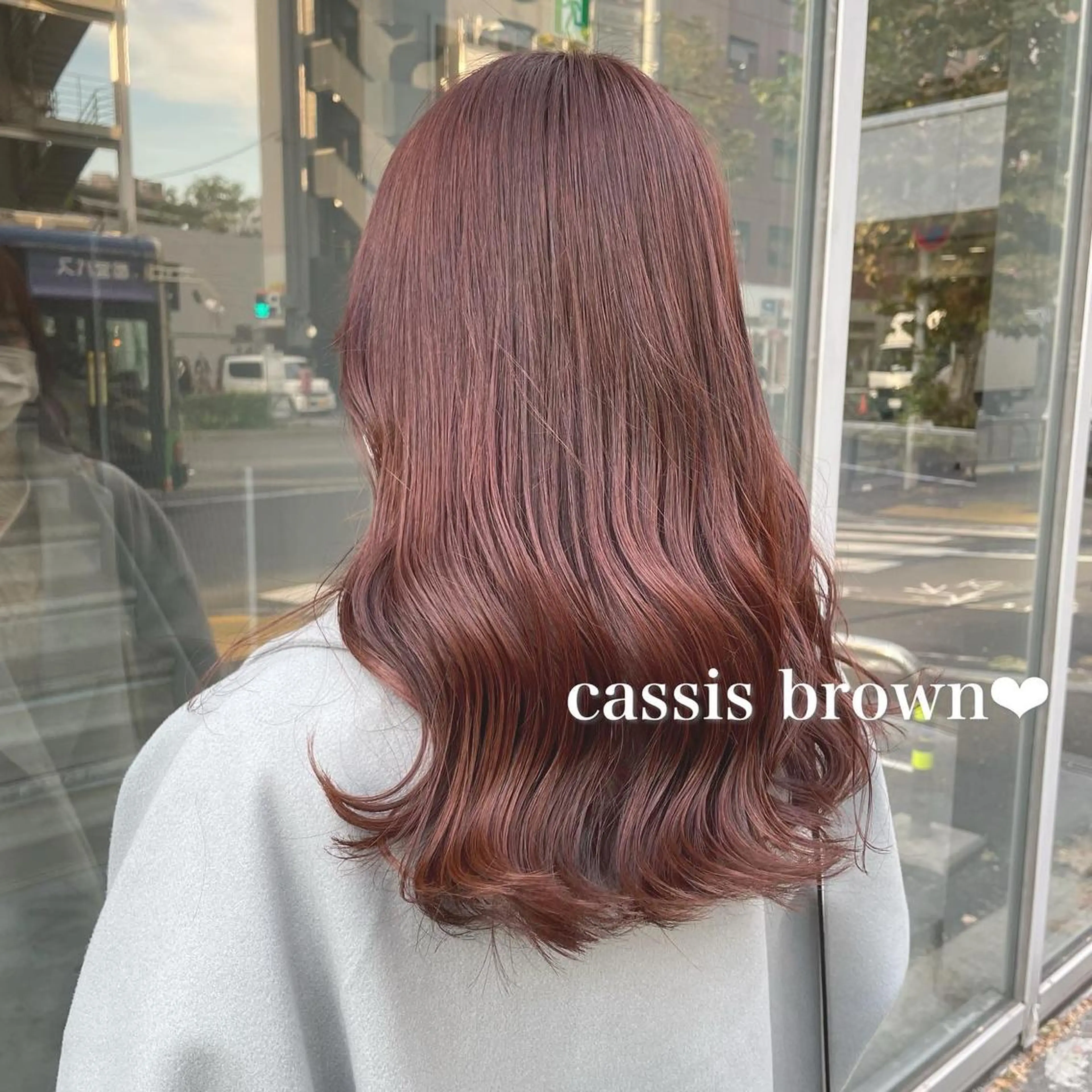 セミロング ヘアカラー トリートメント ヘアセット ブリーチなし暖色 💗AKARI💗のヘアスタイル