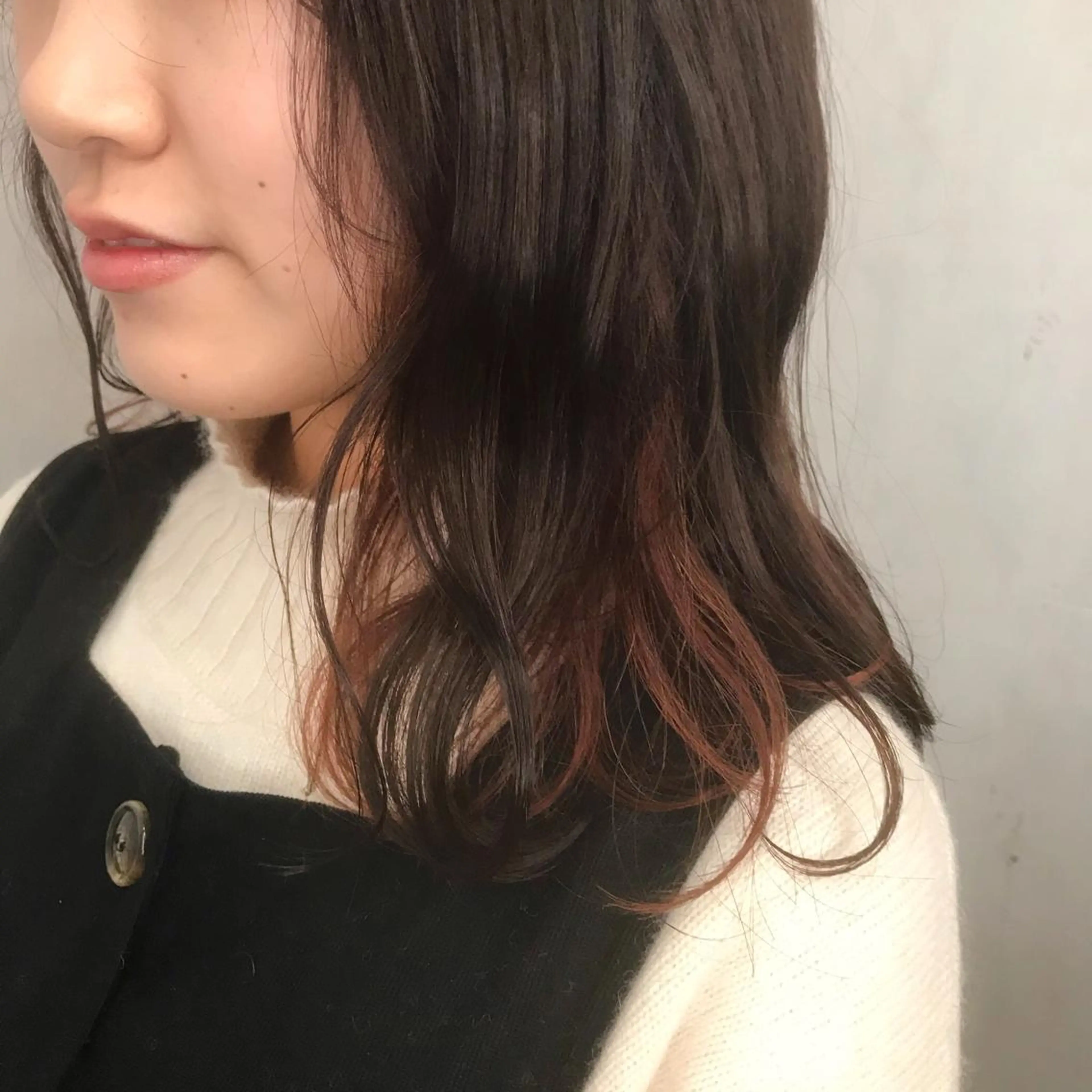 ミディアム カラー 🪭risa 暖色/レイヤー🪭のヘアスタイル