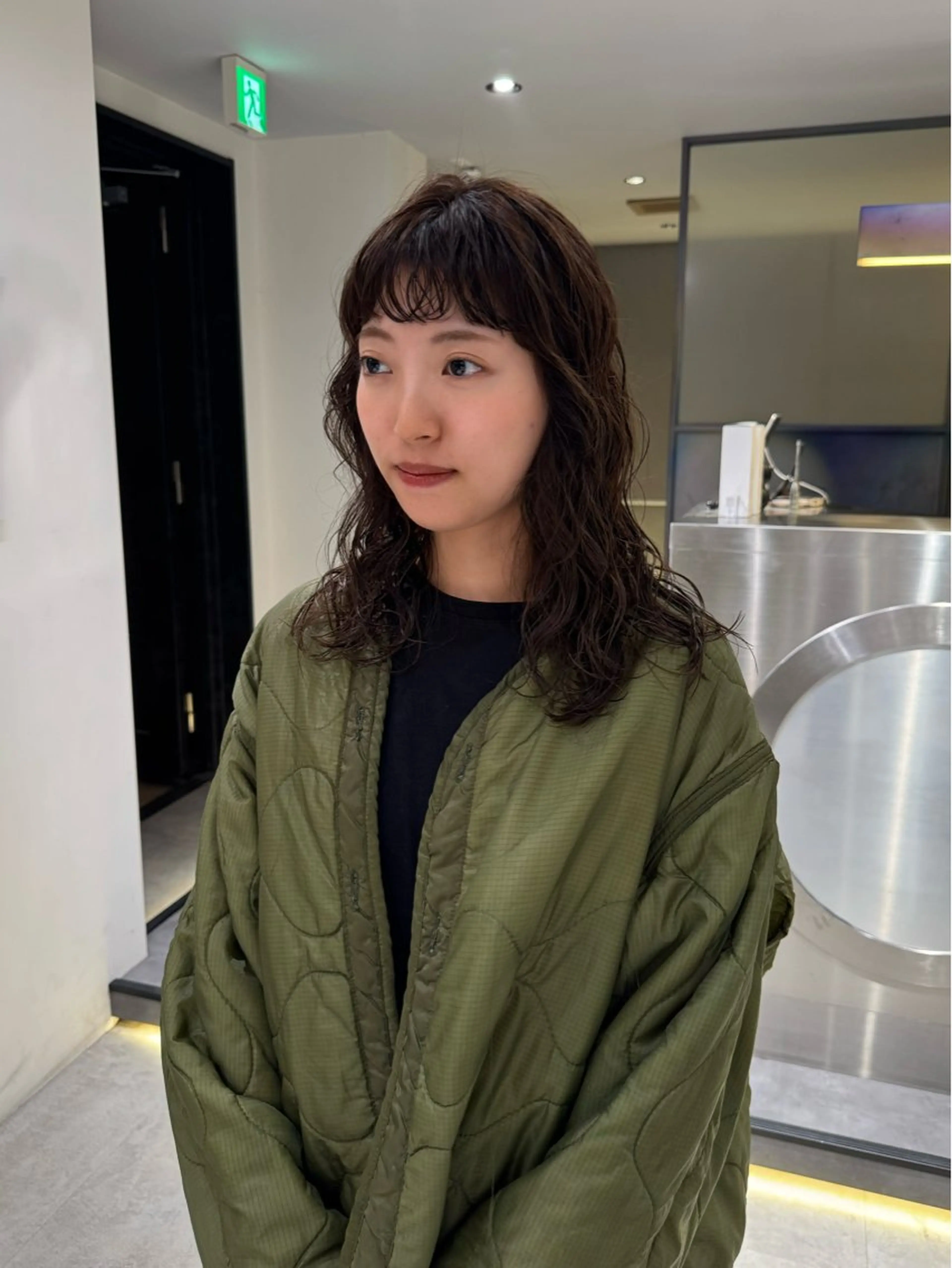 セミロング カラー パーマ セミロングパーマ カット ヘアカラー パーマ 🌿パーマ/ボブ/ レイヤー/Mikiのヘアスタイル