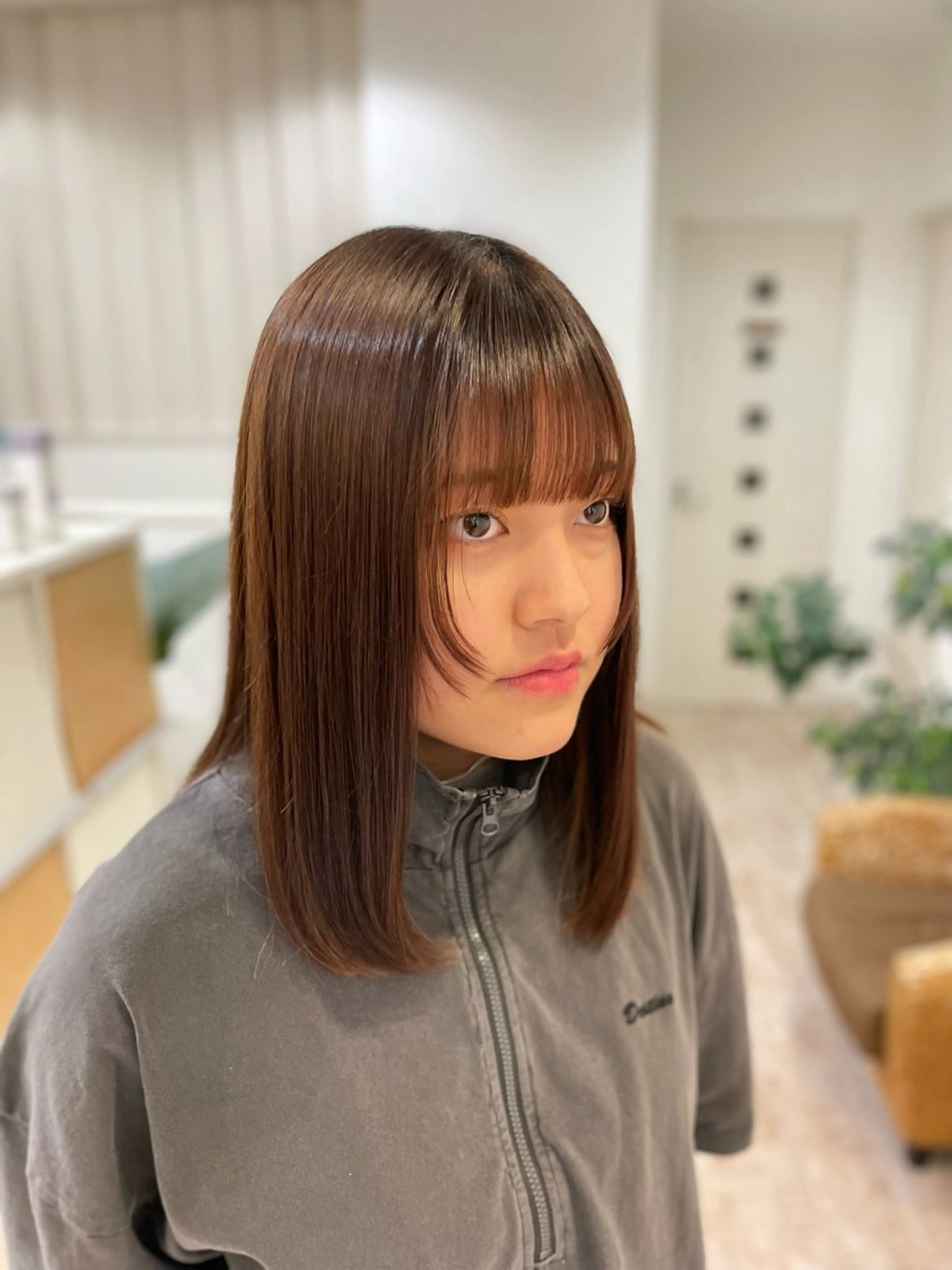 ミディアム ボブ/艶髪 soleilrukaのヘアスタイル