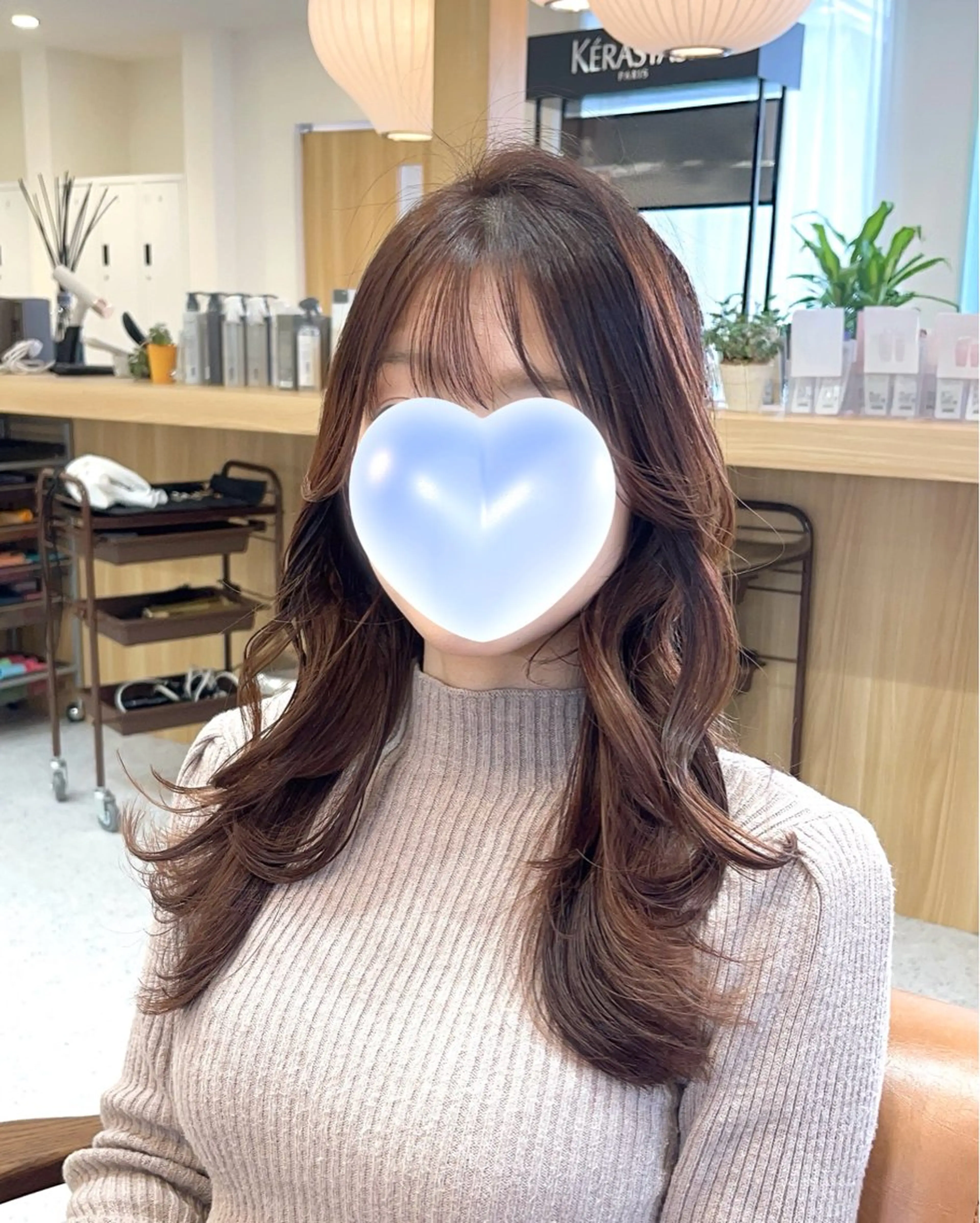 ロング カラー MIZUKI🫧ྀི 韓国ヘアAFLOATのヘアスタイル