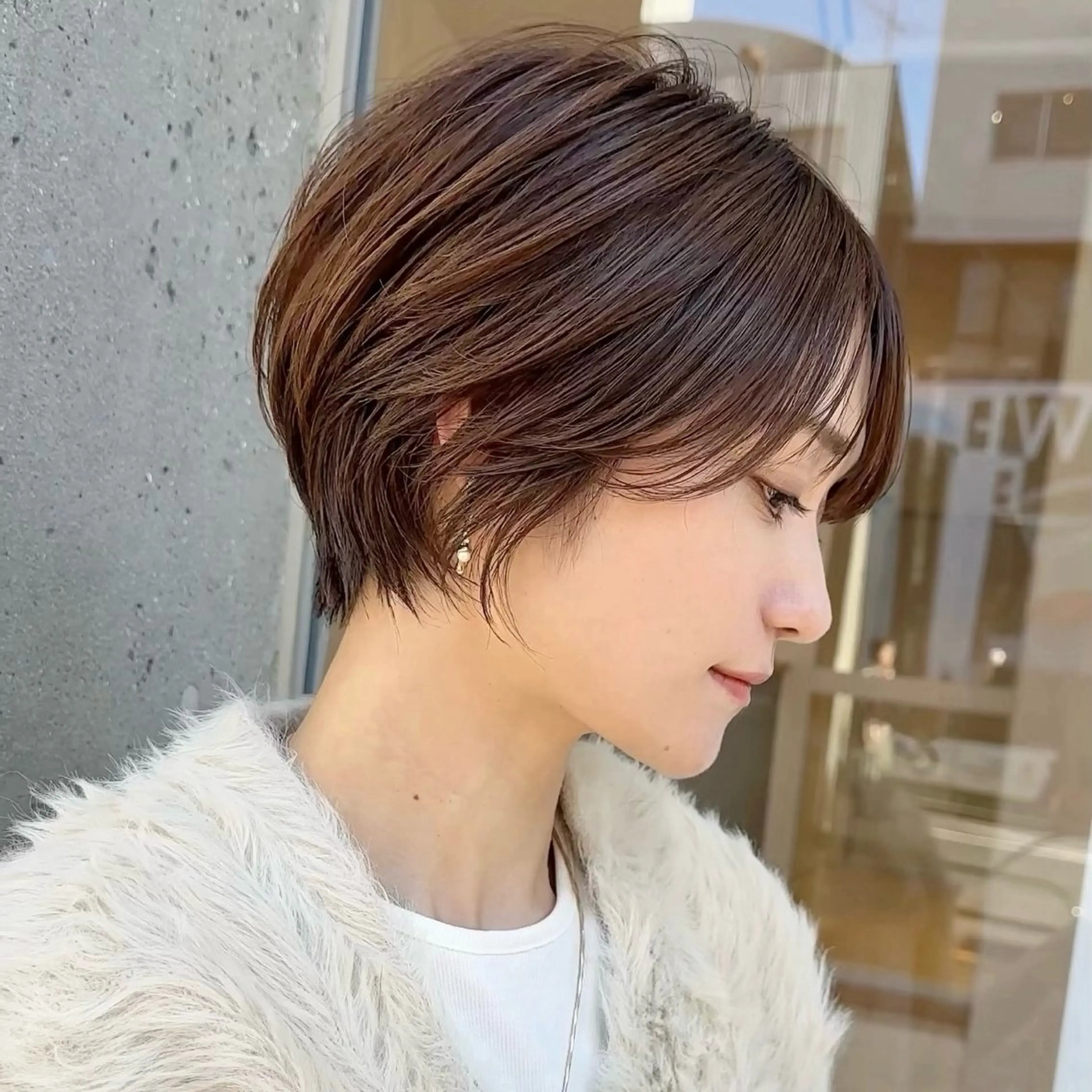 ショート 白髪ぼかし特化 三澤はるかのヘアスタイル