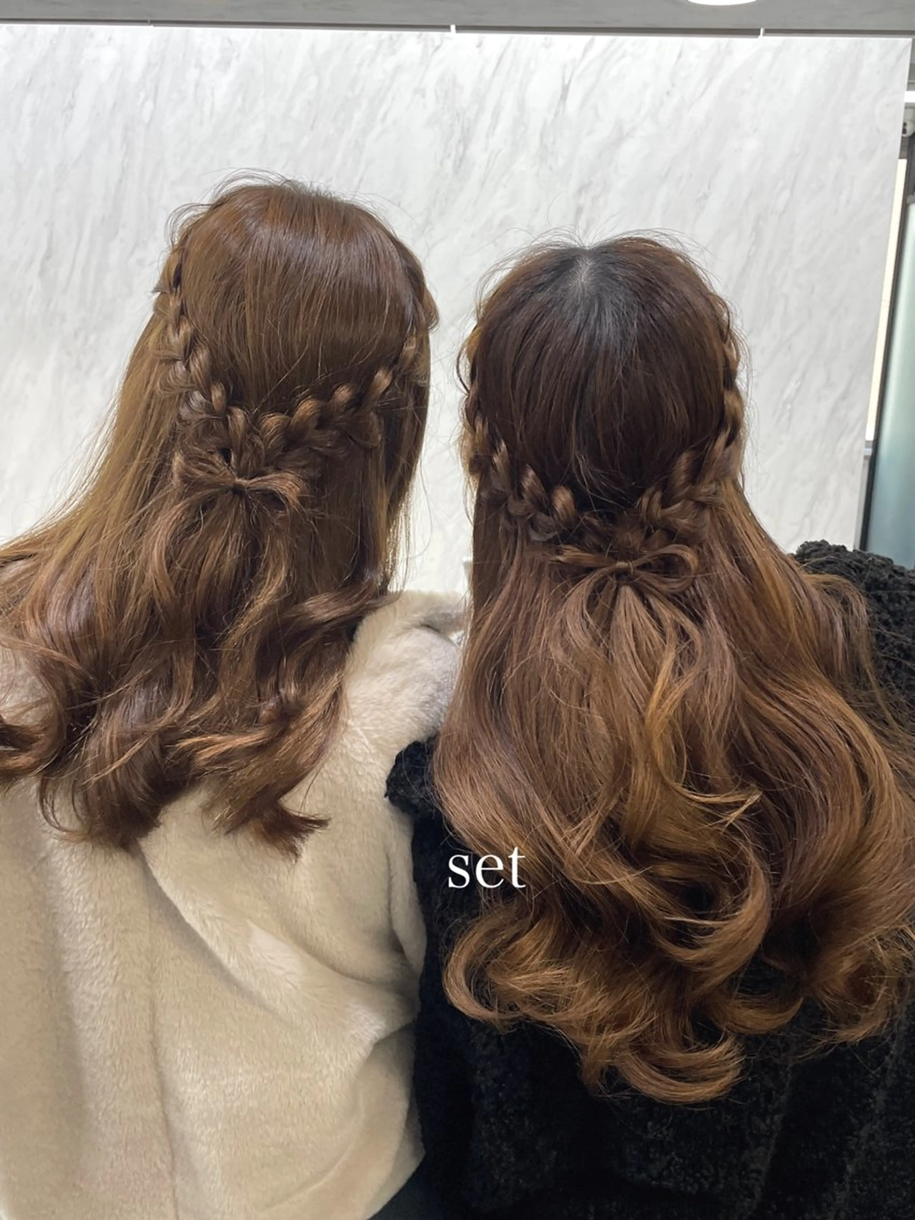 ロング ヘアアレンジ ヘアセット エクステ🩵ブリーチ 韓国ヘア🩵KAEのヘアスタイル
