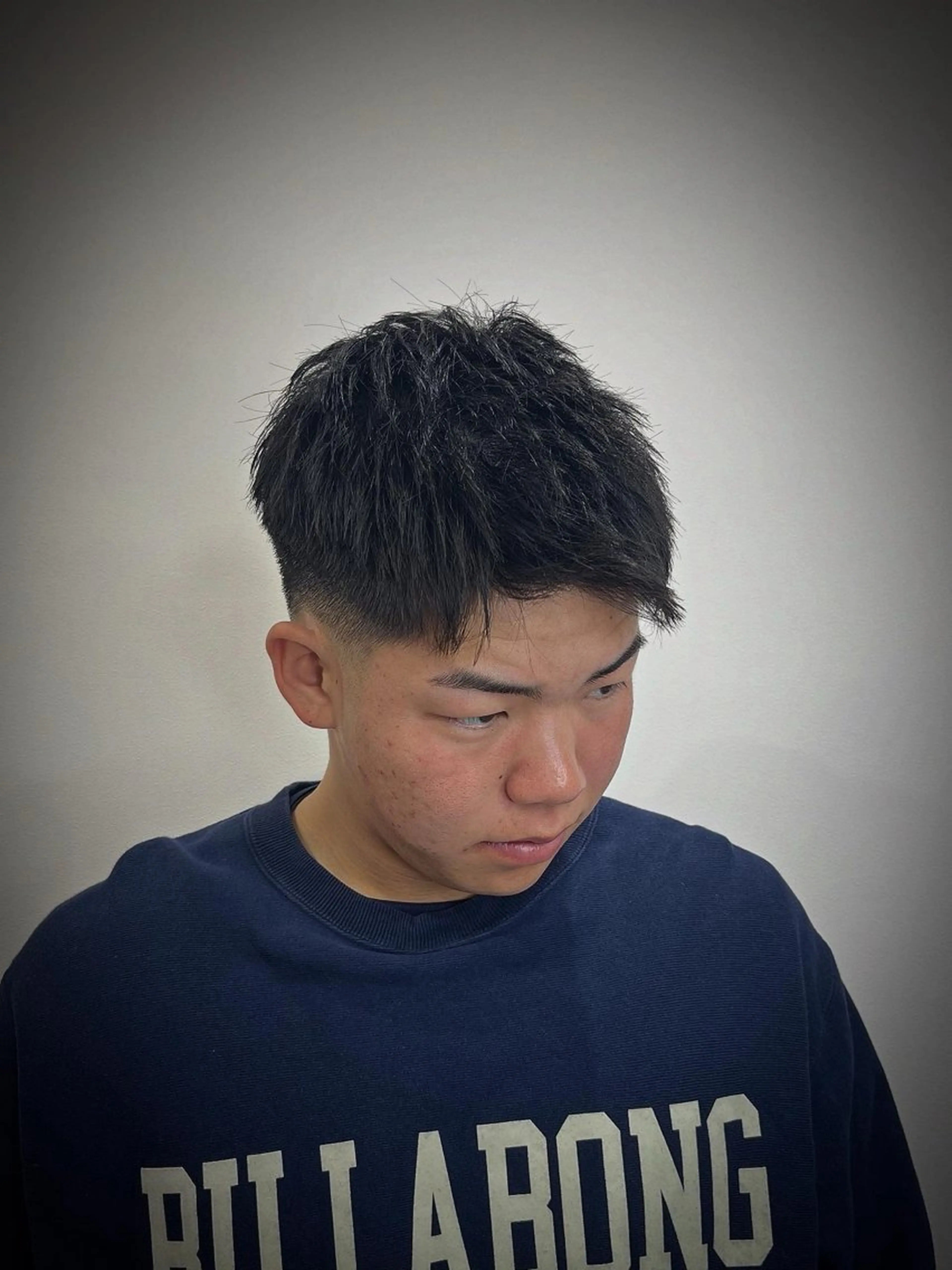 ショート メンズ アップバング フェードカット スキンフェード カット 【メンズ特化】金沢 /片町　髙木　功基のヘアスタイル