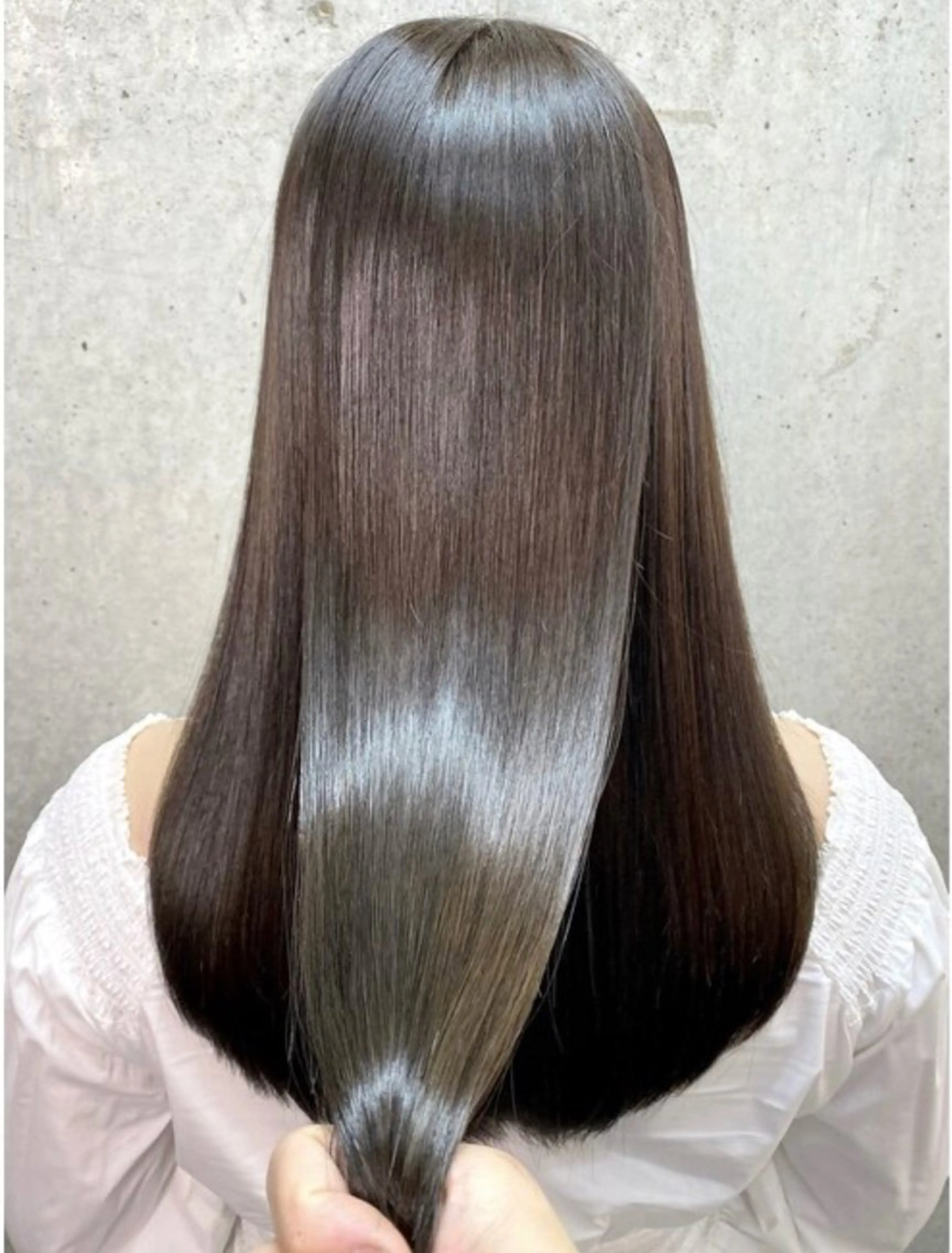 ロング 髪質改善 トリートメント カット ヘアカラー トリートメント 韓国/ワンホンヘア 髪質改善/MaCoのヘアスタイル