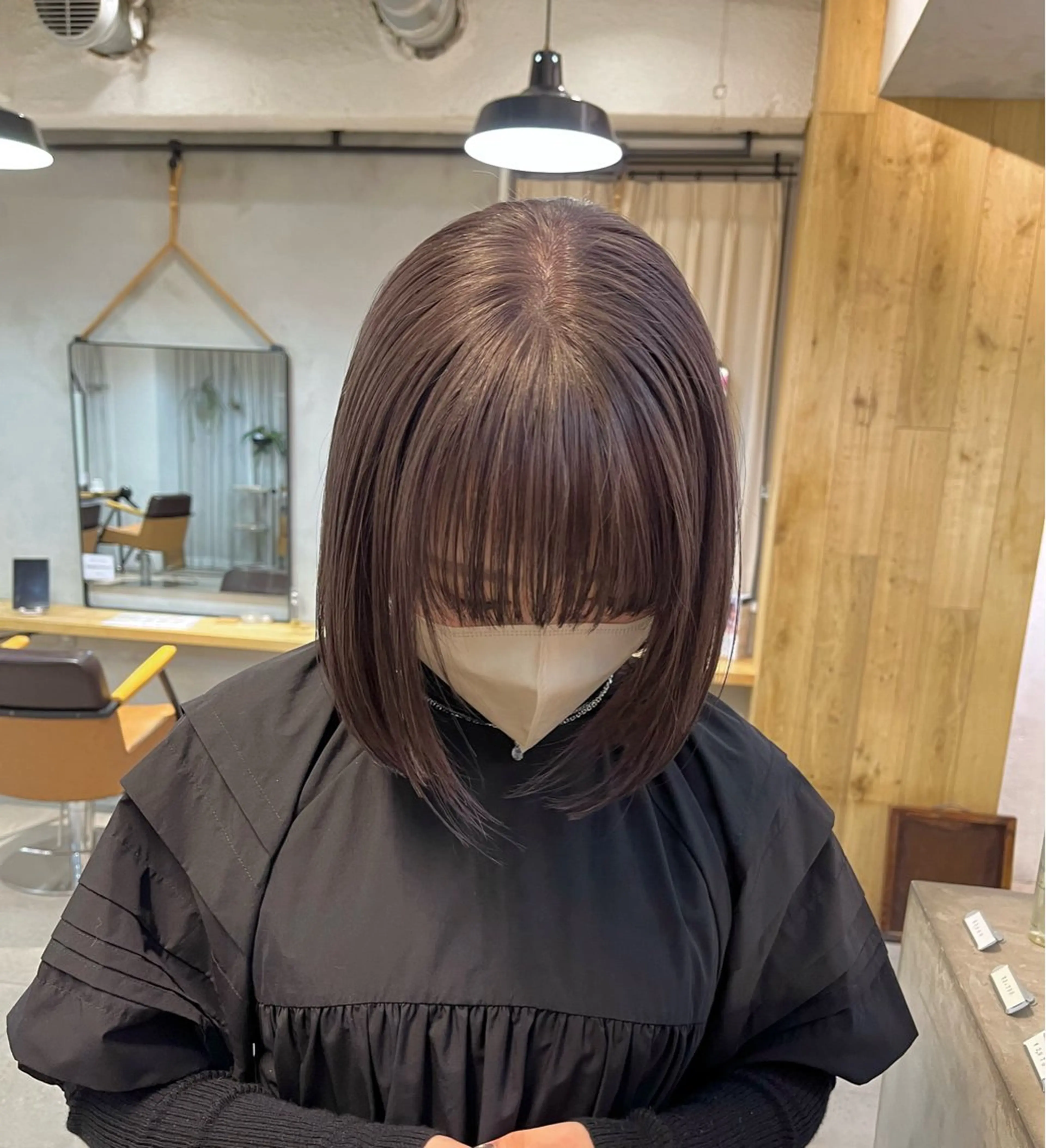 ミディアム カラー ヘアカラー トリートメント オリーブ/縮毛♡ Natsuno🩰のヘアスタイル