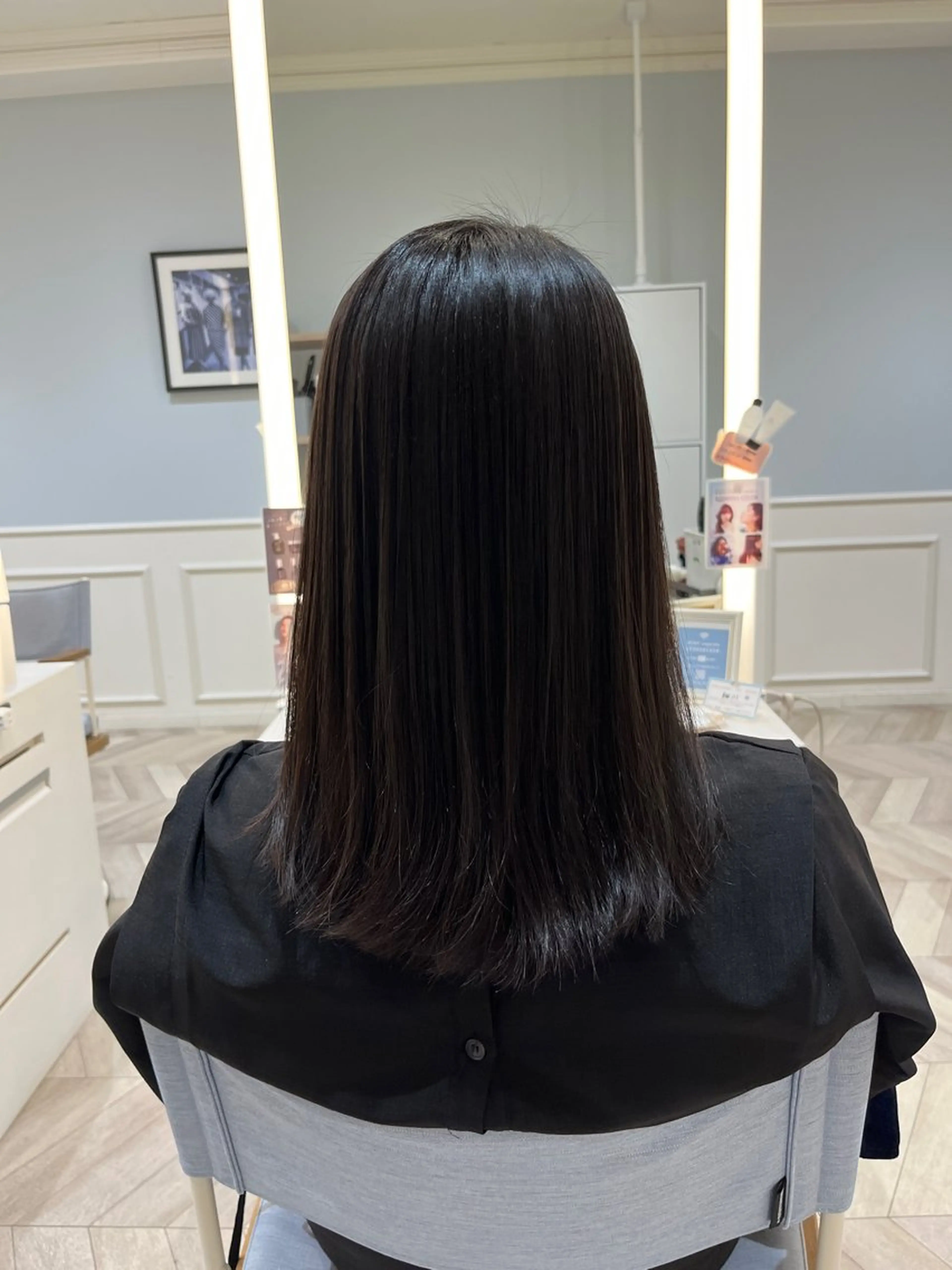 ミディアム 髪質改善 縮毛矯正 カット 縮毛矯正 トリートメント 縮毛矯正／ 似合わせ／古津遼平のヘアスタイル