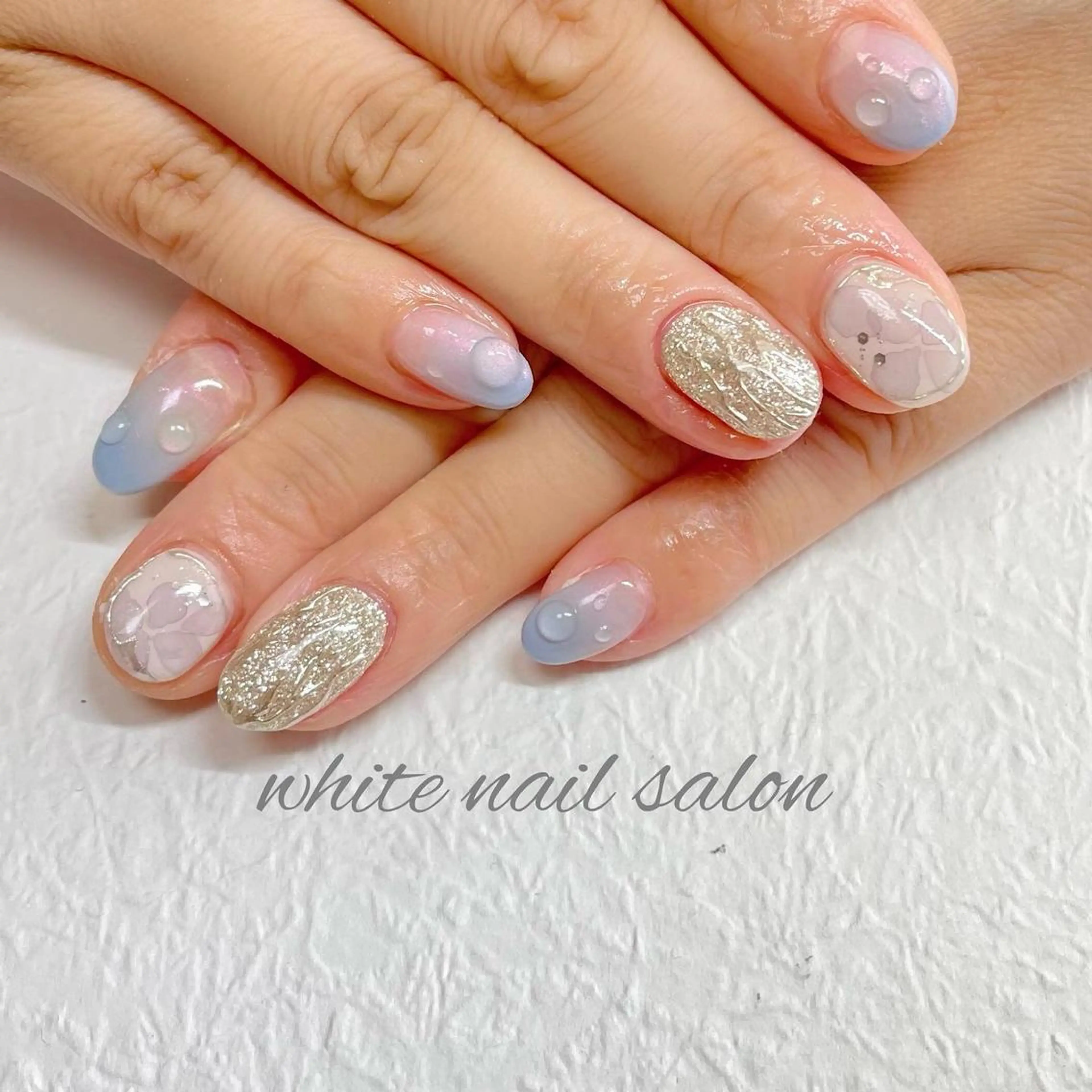 ネイル フットネイル ジェルネイル ハードジェル ラメ(グリッター) 持ち込み ハンドネイル white nail salonのネイルデザイン
