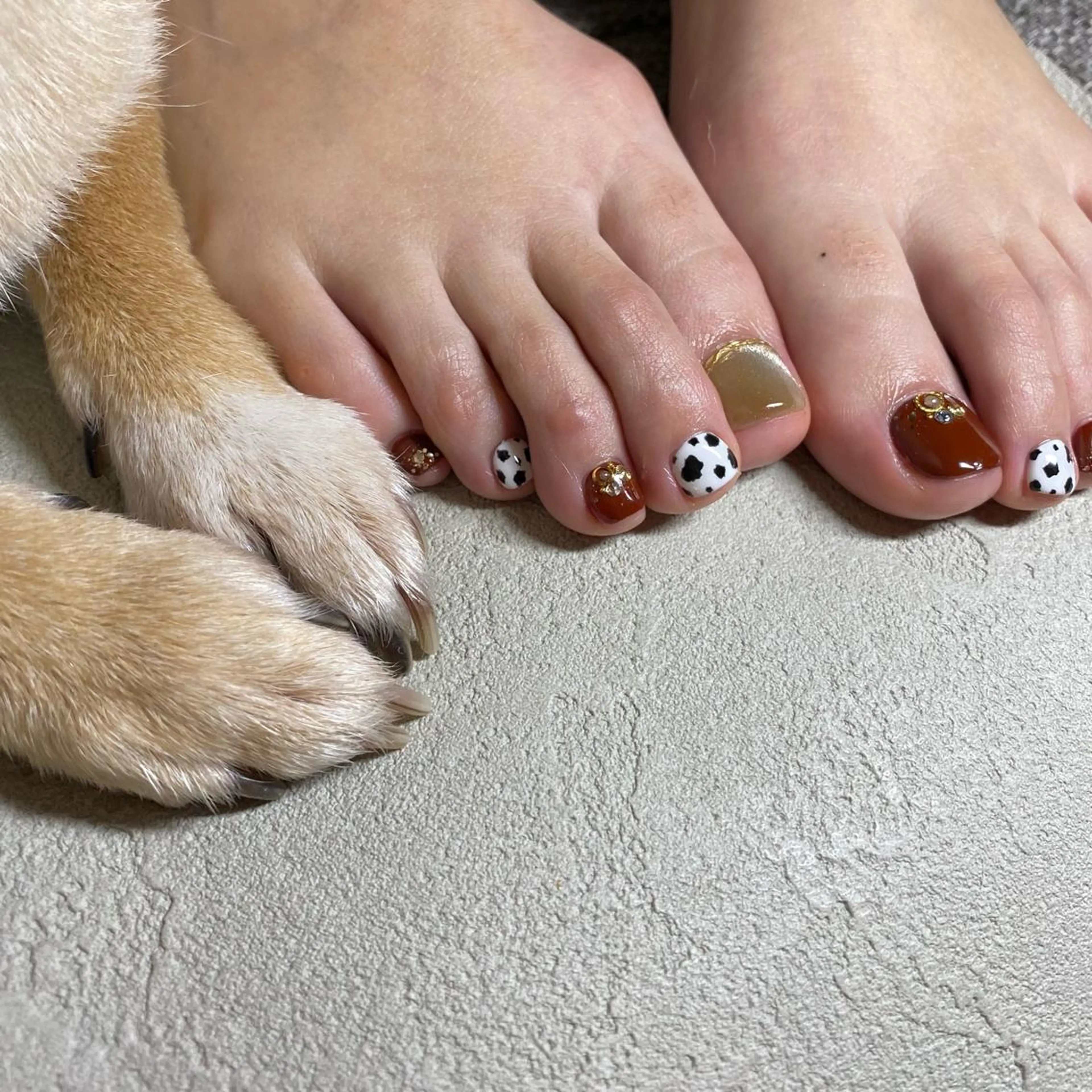 ネイル アートネイル ニュアンスネイル 春ネイル フットネイル 山田 貴子のネイルデザイン