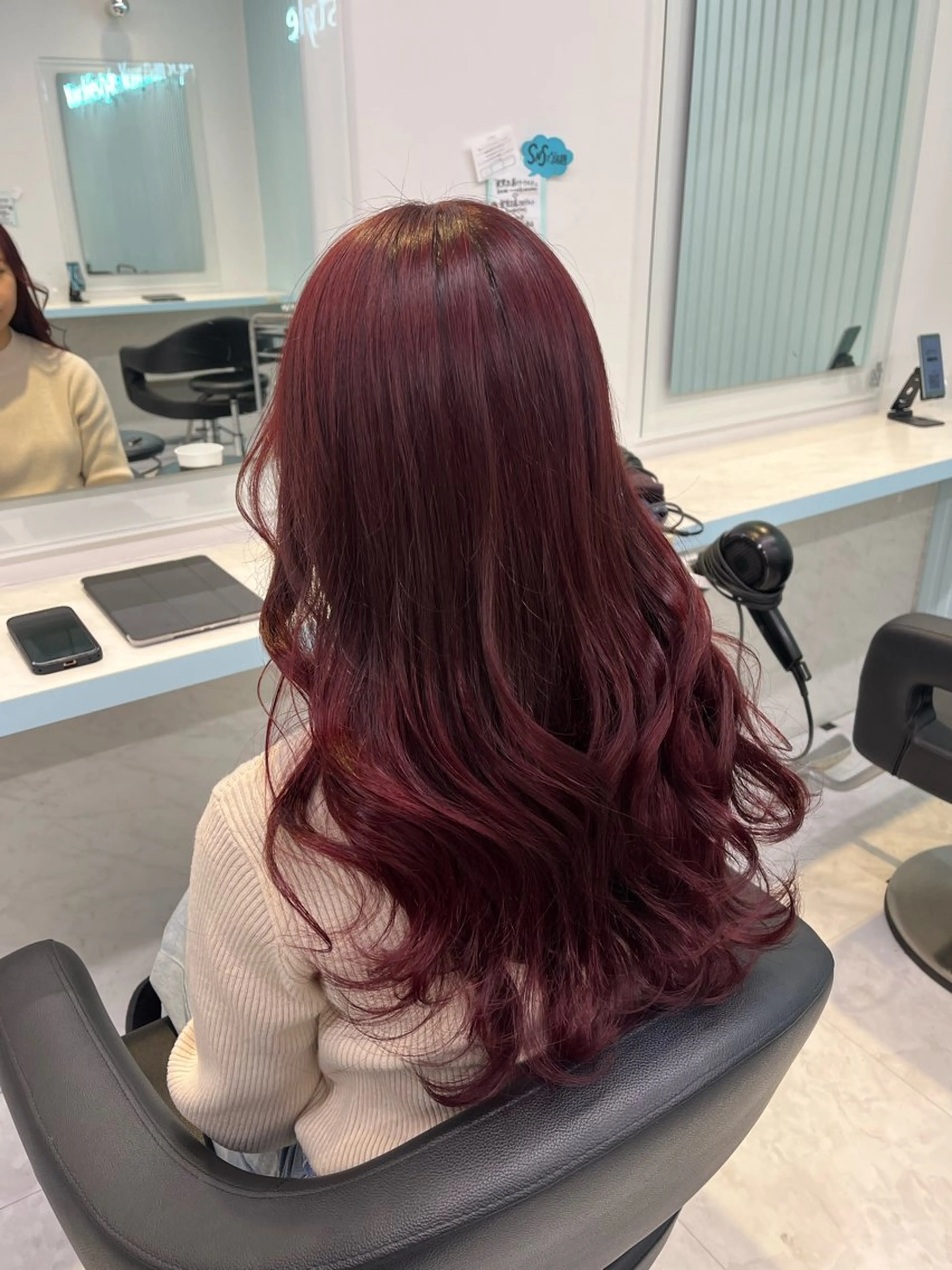 ロング カラー ヘアカラー トリートメント ブリーチカラー 🩵MIZUKIのヘアスタイル