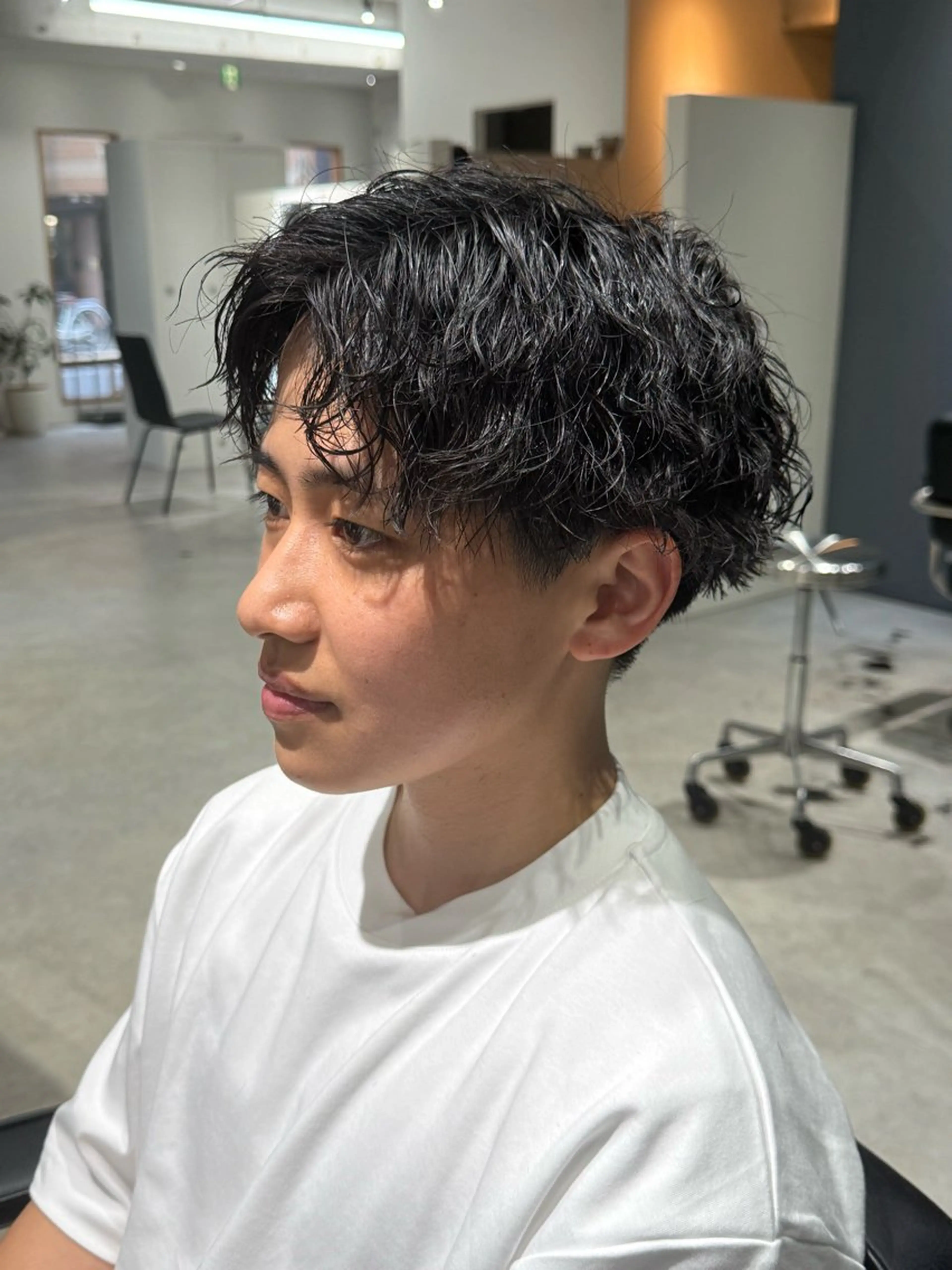 メンズ メンズパーマ カット 布施メンズ特化美容師 秋山　涼のヘアスタイル