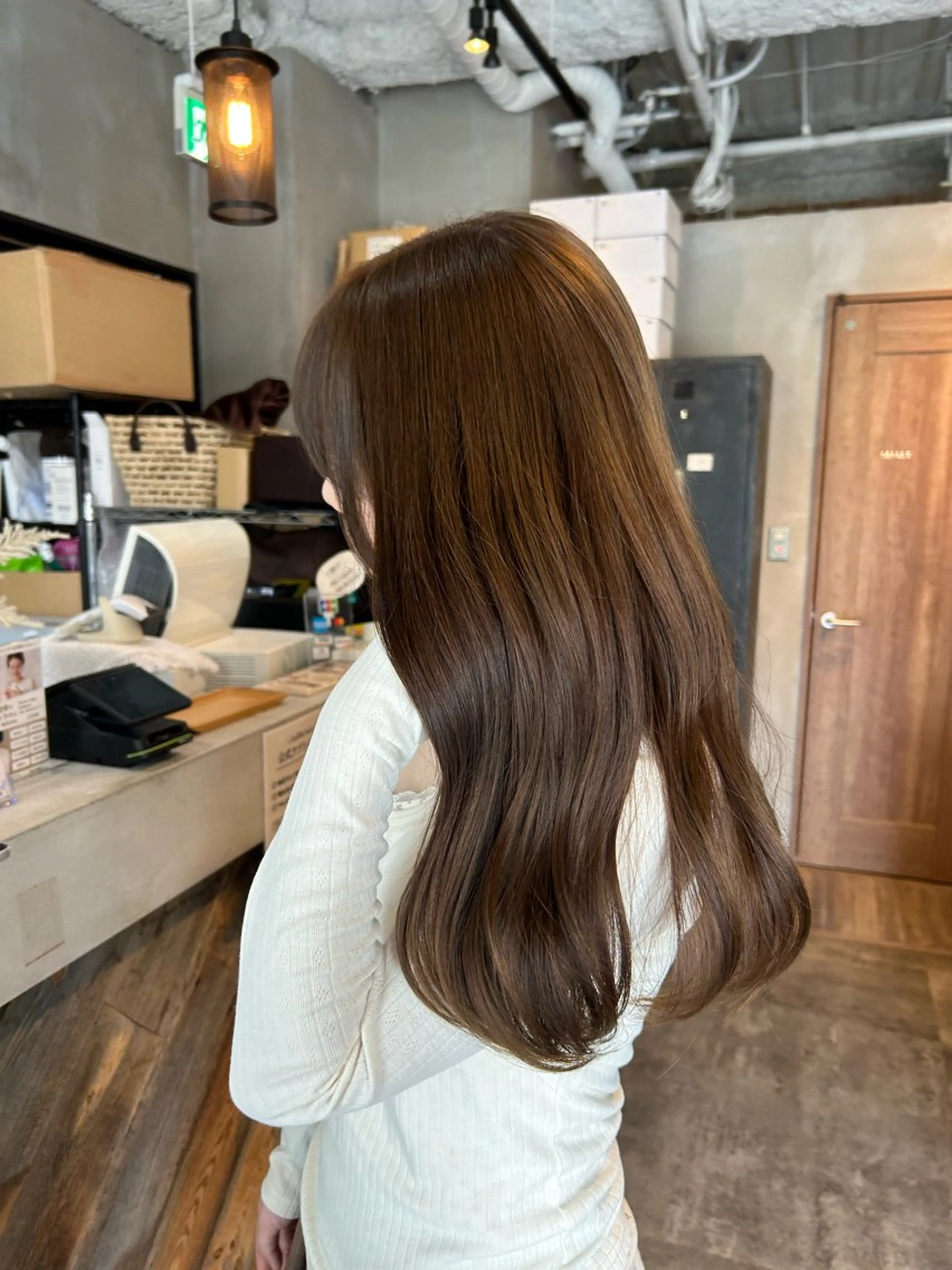 ロング かじももな｜女性限定 パーマモデル募集！のヘアスタイル