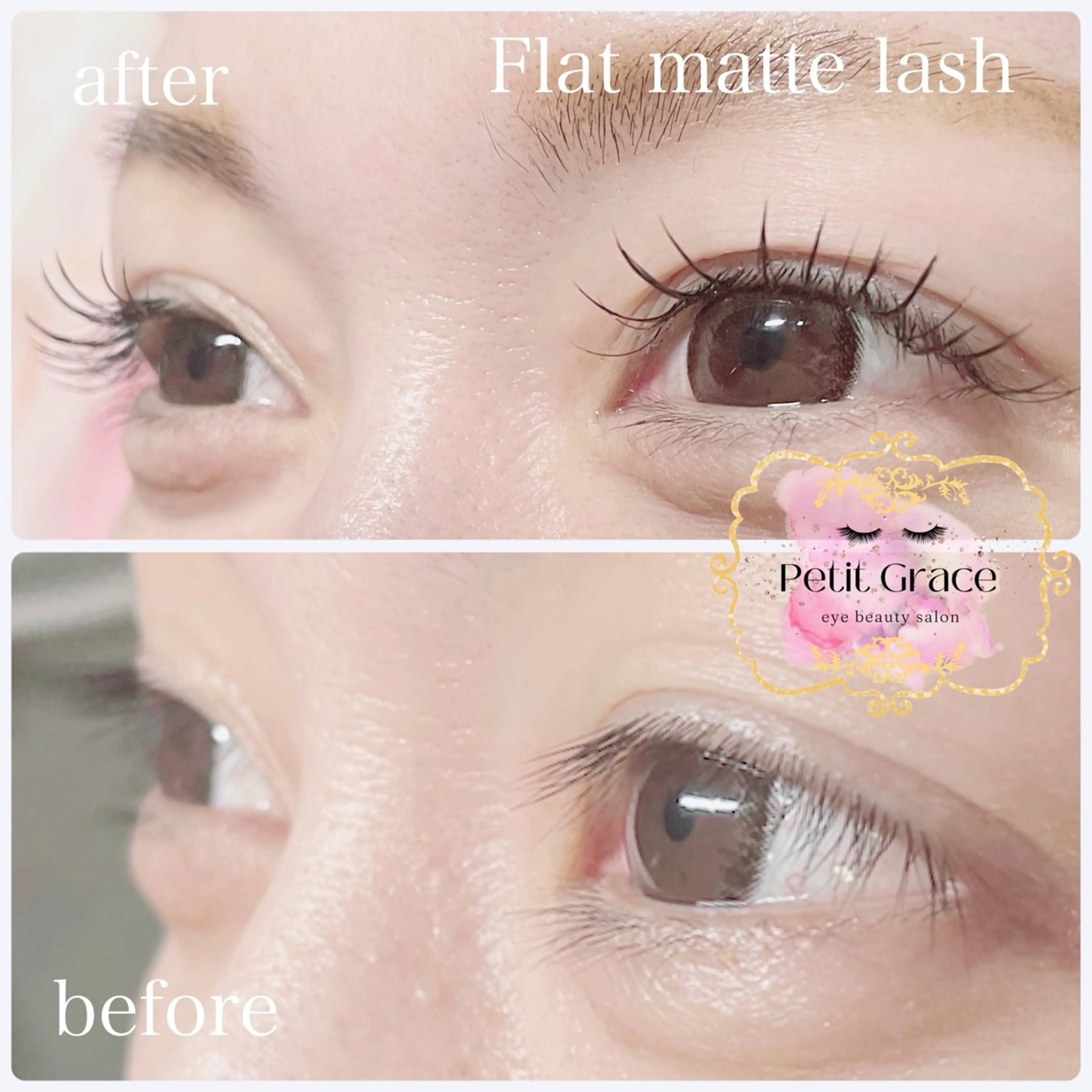 マツエク・マツパ フラットラッシュ Petit graceのマツエク・マツパデザイン