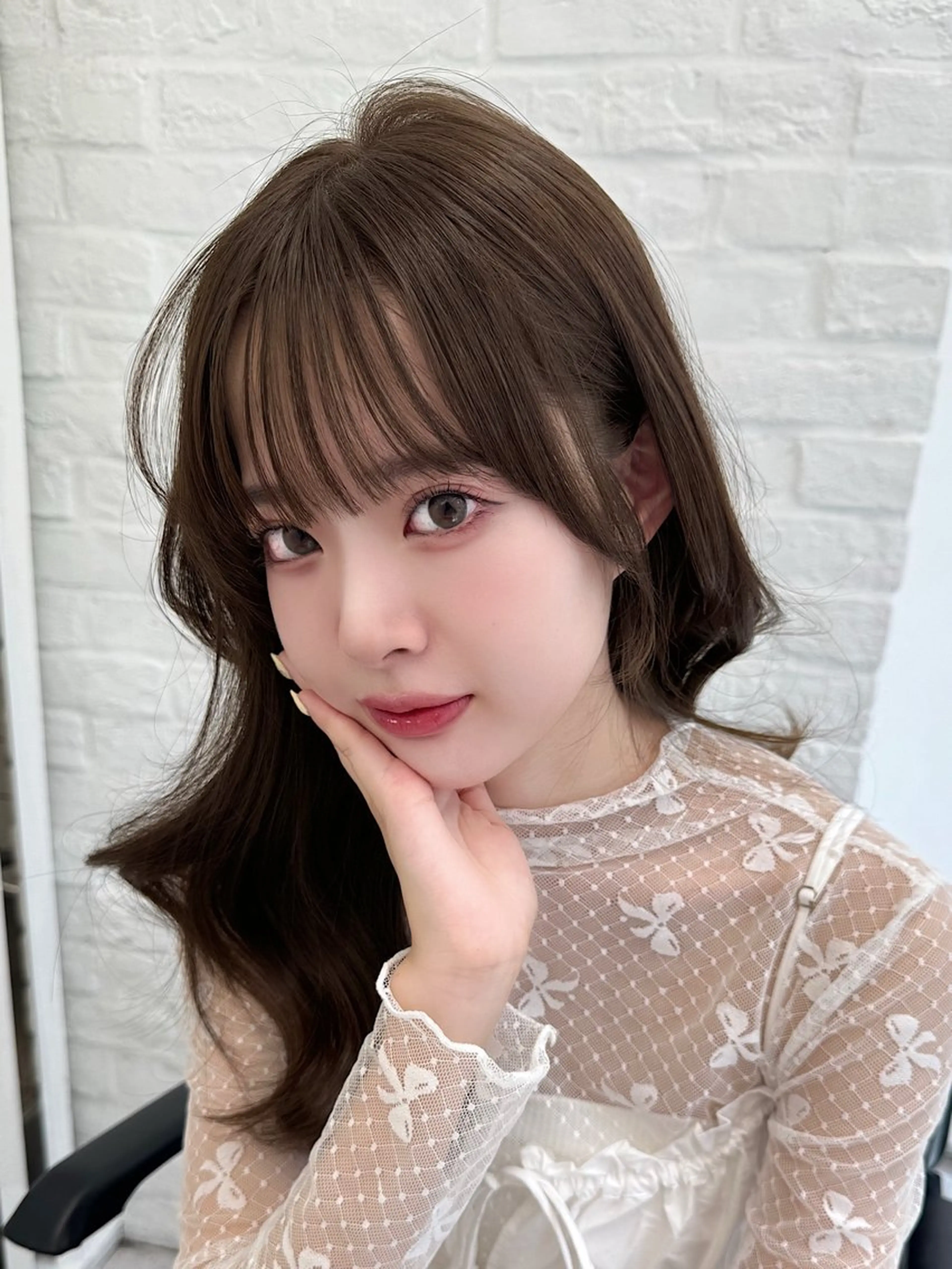 セミロング 映える顔まわり/前髪 特化 💗 ユキマのヘアスタイル