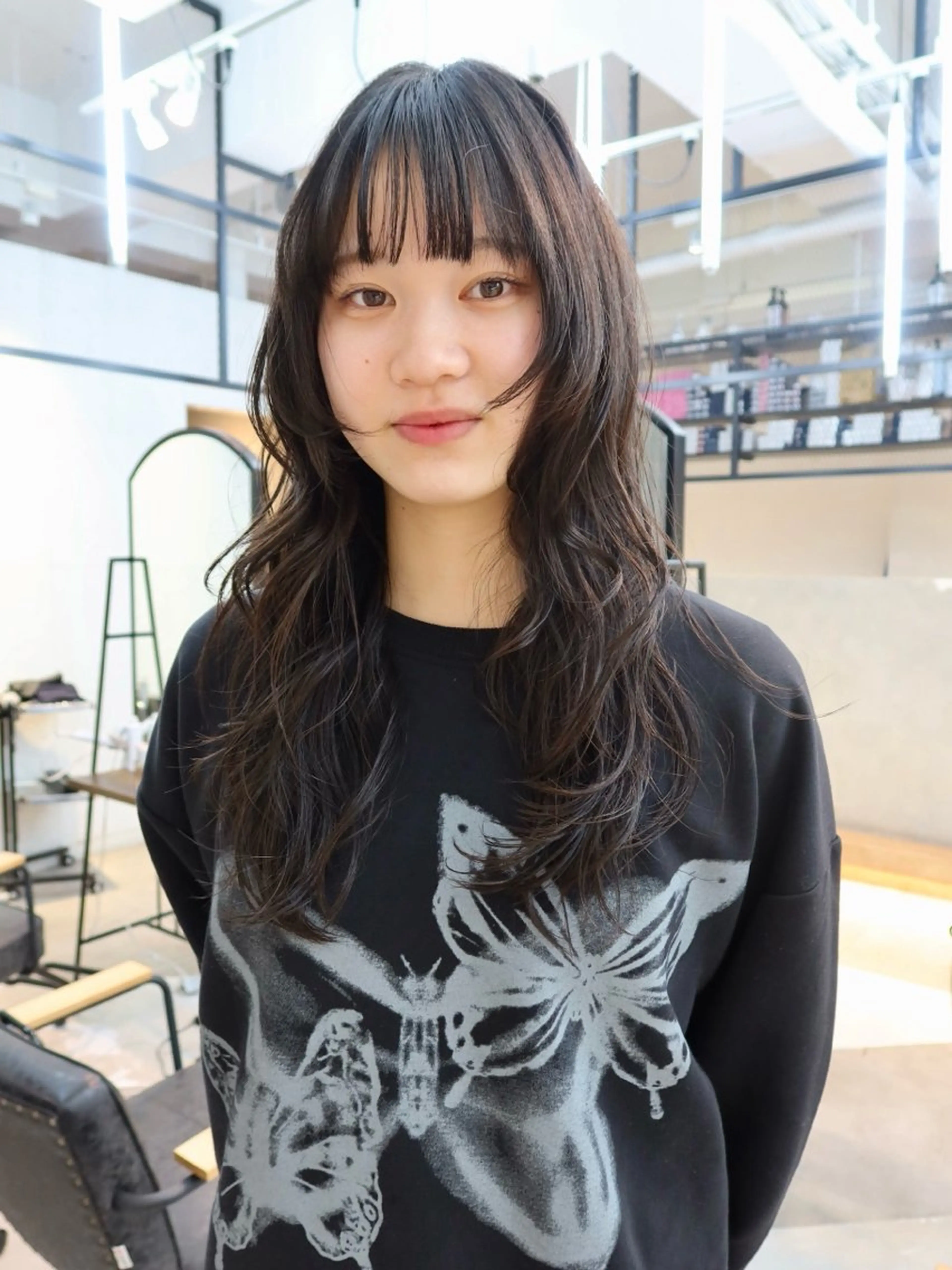 ロング 顔周りカット/透明感 カラー✂️MEIのヘアスタイル