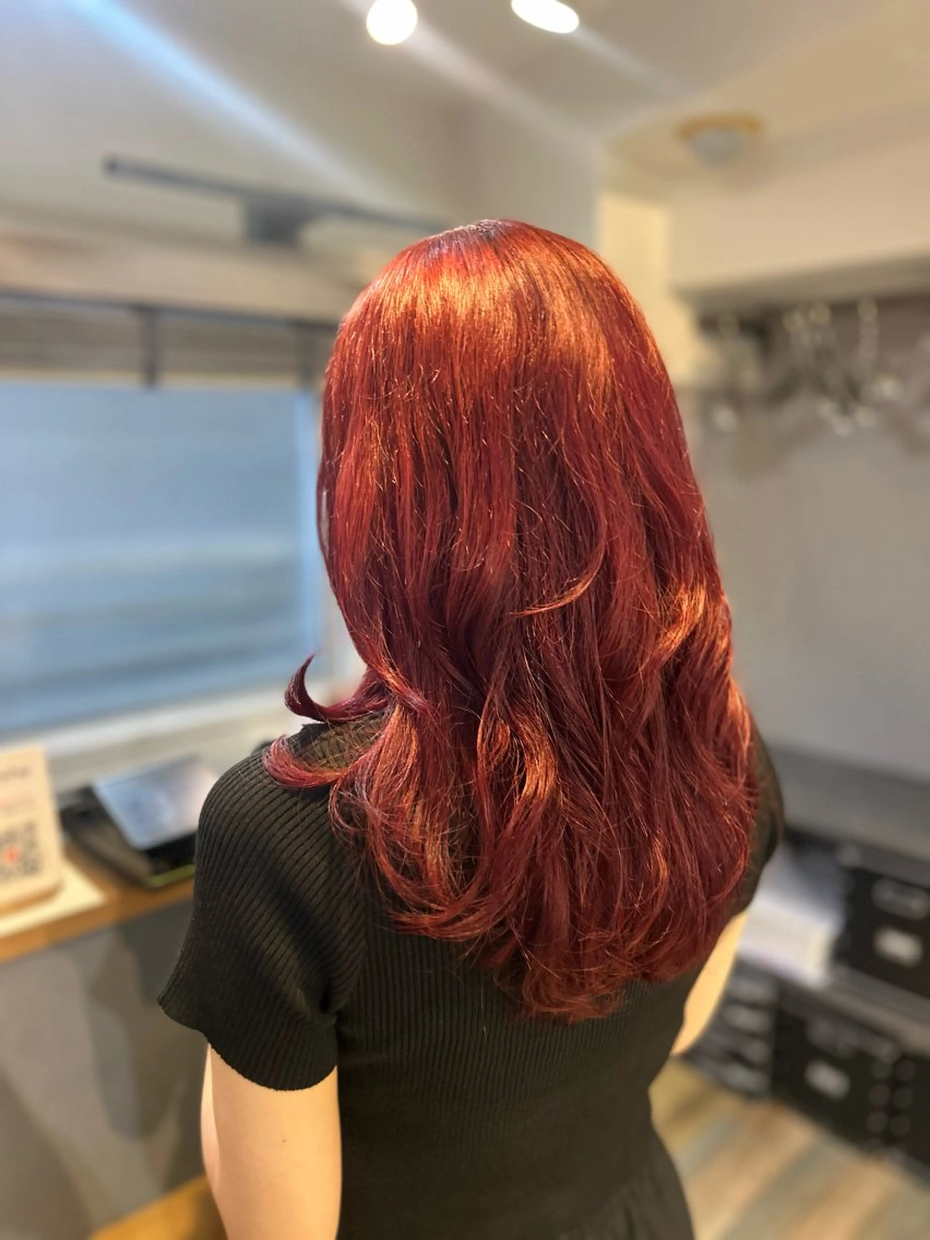 セミロング レイヤーカット ヘアカラー 🤎指名No.1ハイ トーン🤎日向花🤎のヘアスタイル