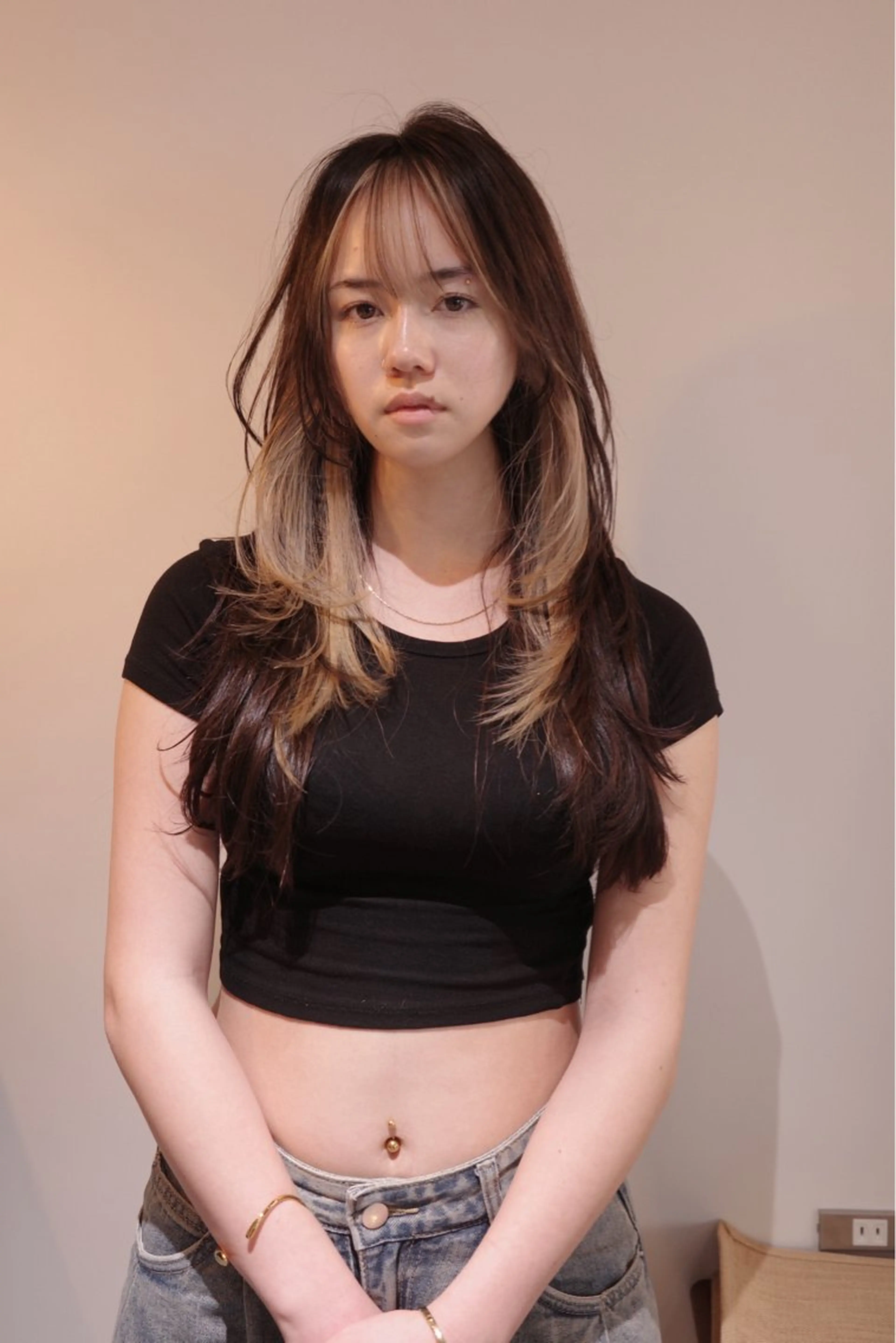 ロング カラー ヘアアレンジ カット ヘアカラー トリートメント opus 店長大和 レイヤー/赤み消しのヘアスタイル