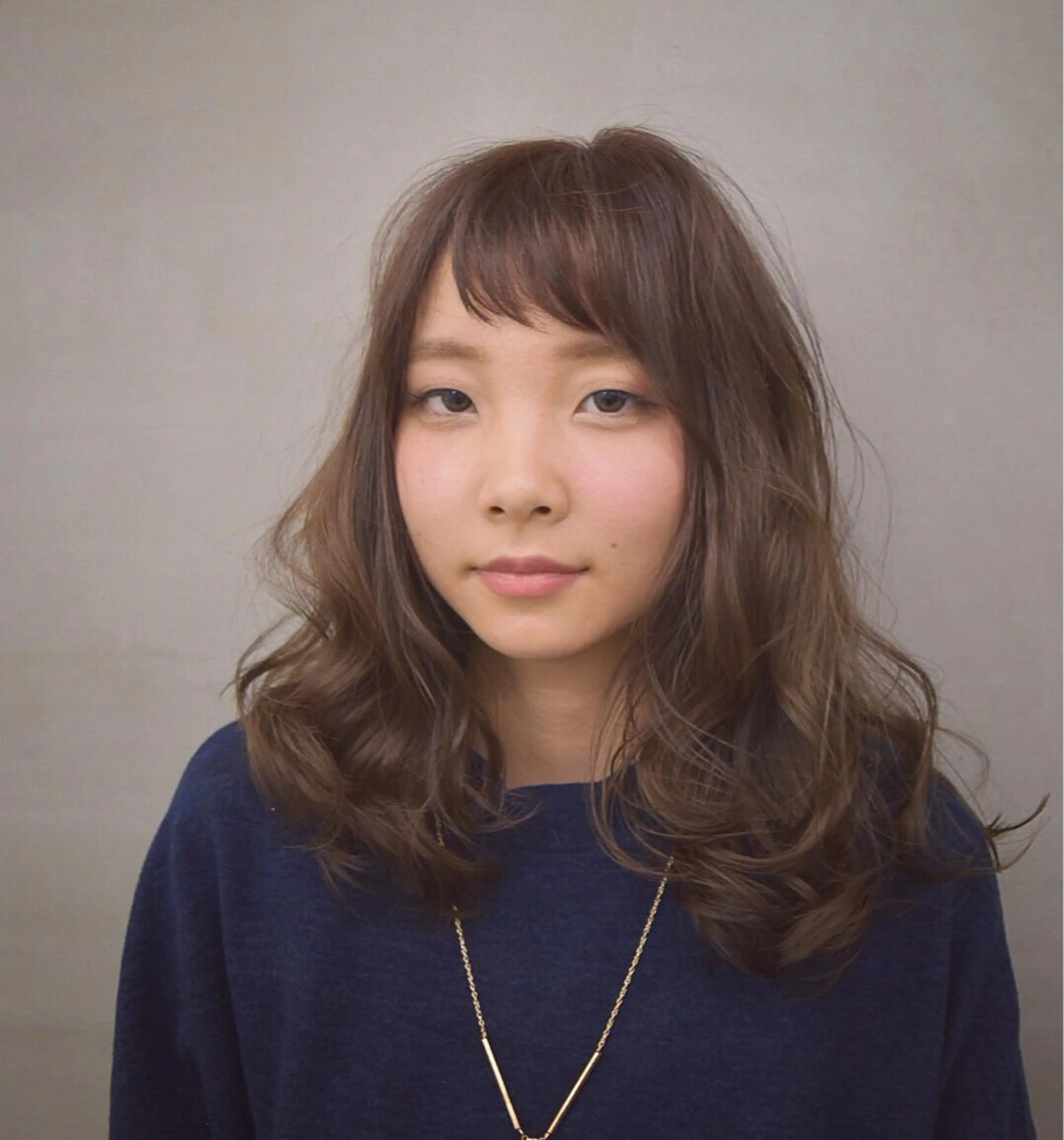 ミディアム セミロング ロング オン眉 磯部 巧 bob/ショートのヘアスタイル