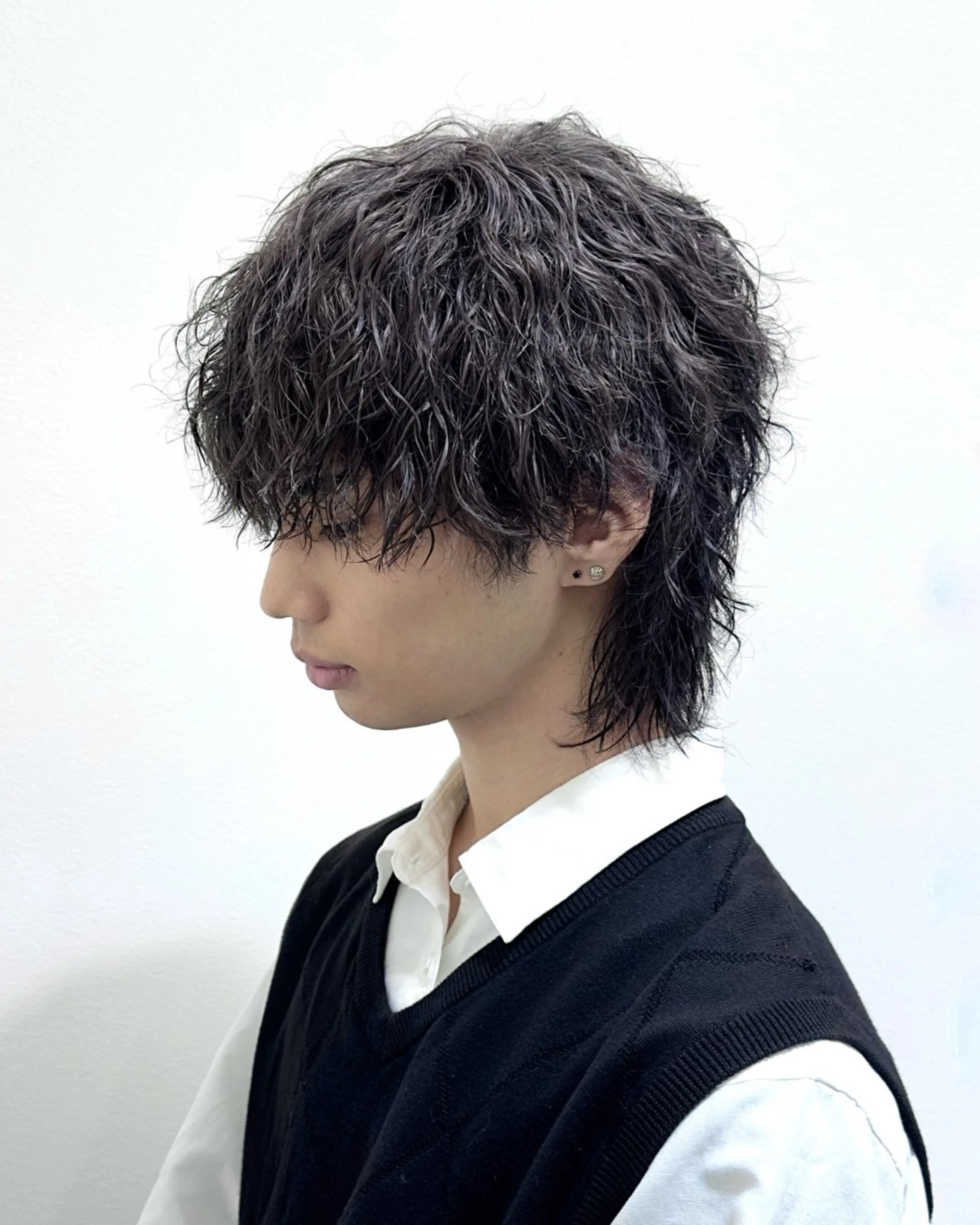 メンズ カット パーマ メンズ/心斎橋 /韓流/藤本理希のヘアスタイル