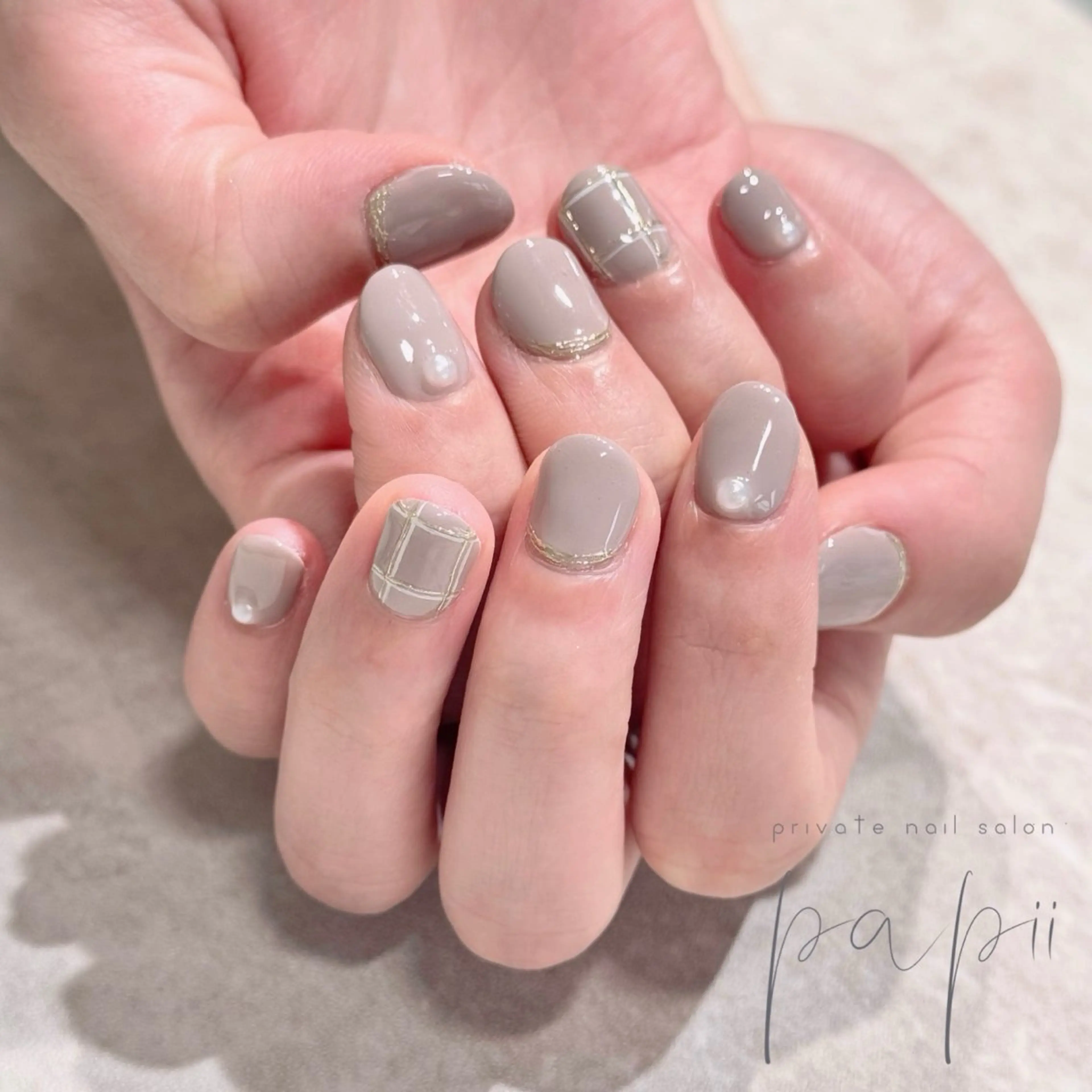 ネイル シンプルネイル ハンドネイル private nail salon papii所属・papii☆ kurodaのネイルデザイン