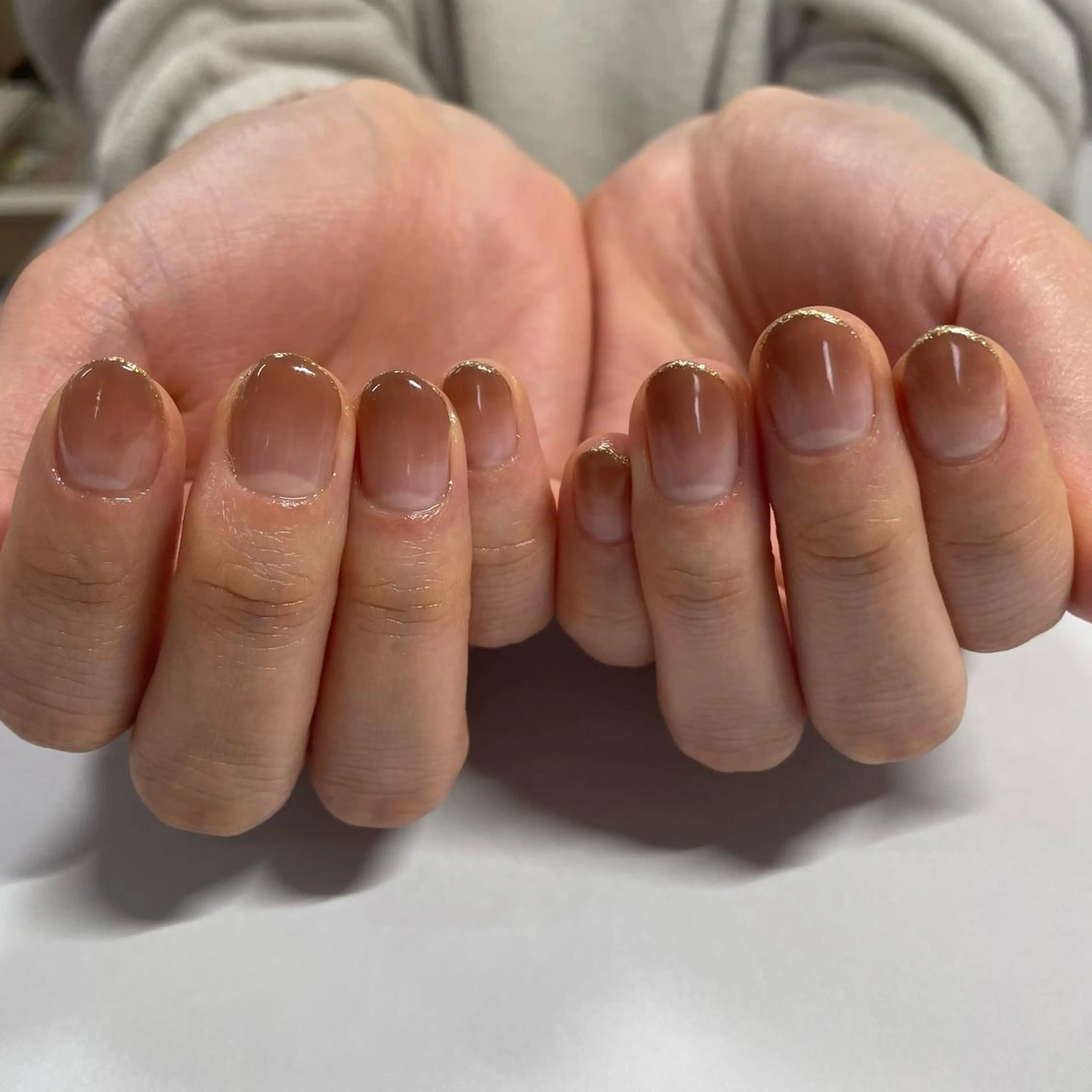 ネイル グラデーション 奥園 良恵のネイルデザイン