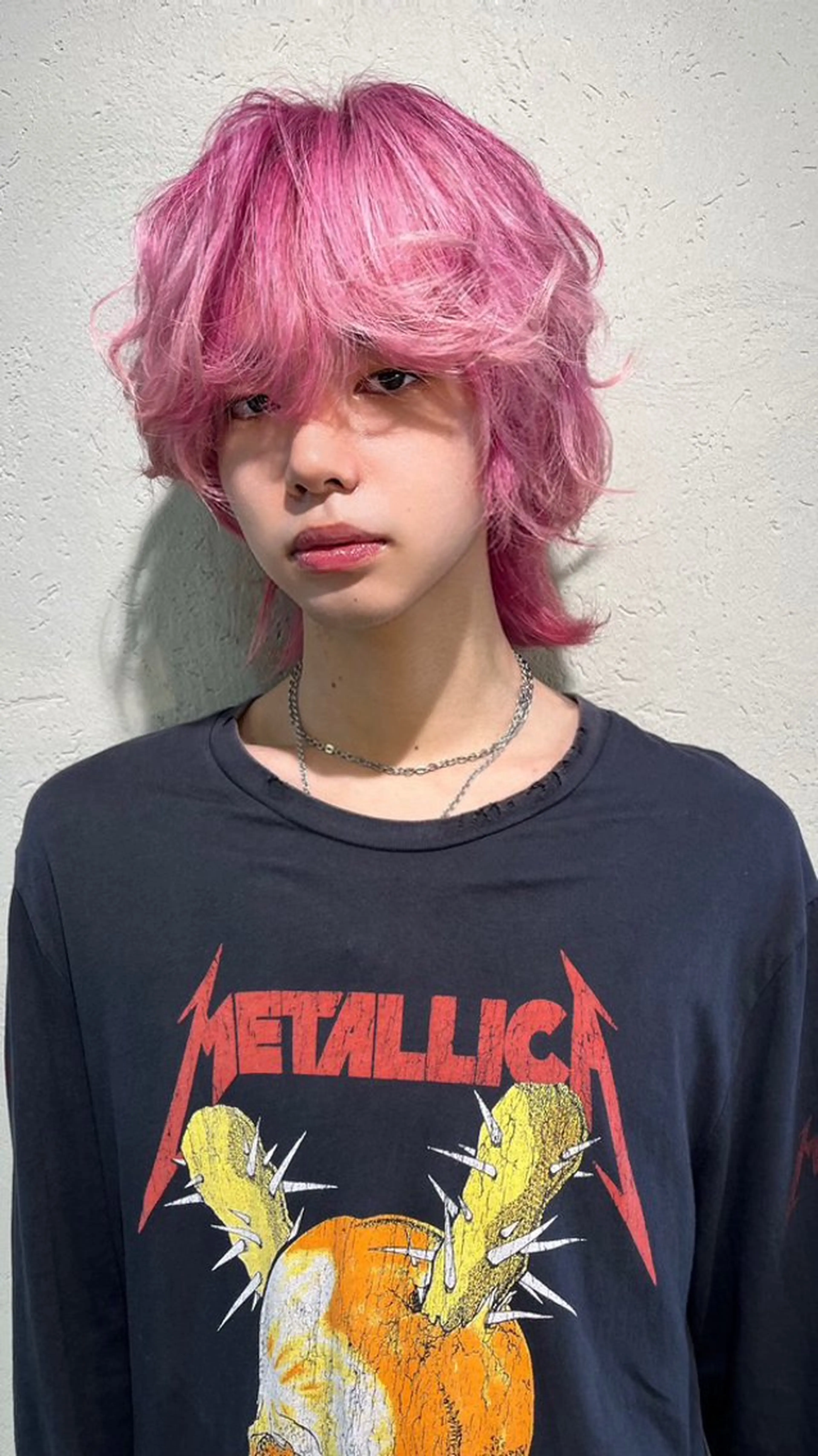 ミディアム メンズ メンズウルフカット ウルフカット 鈴木 颯真ウィリアムのヘアスタイル