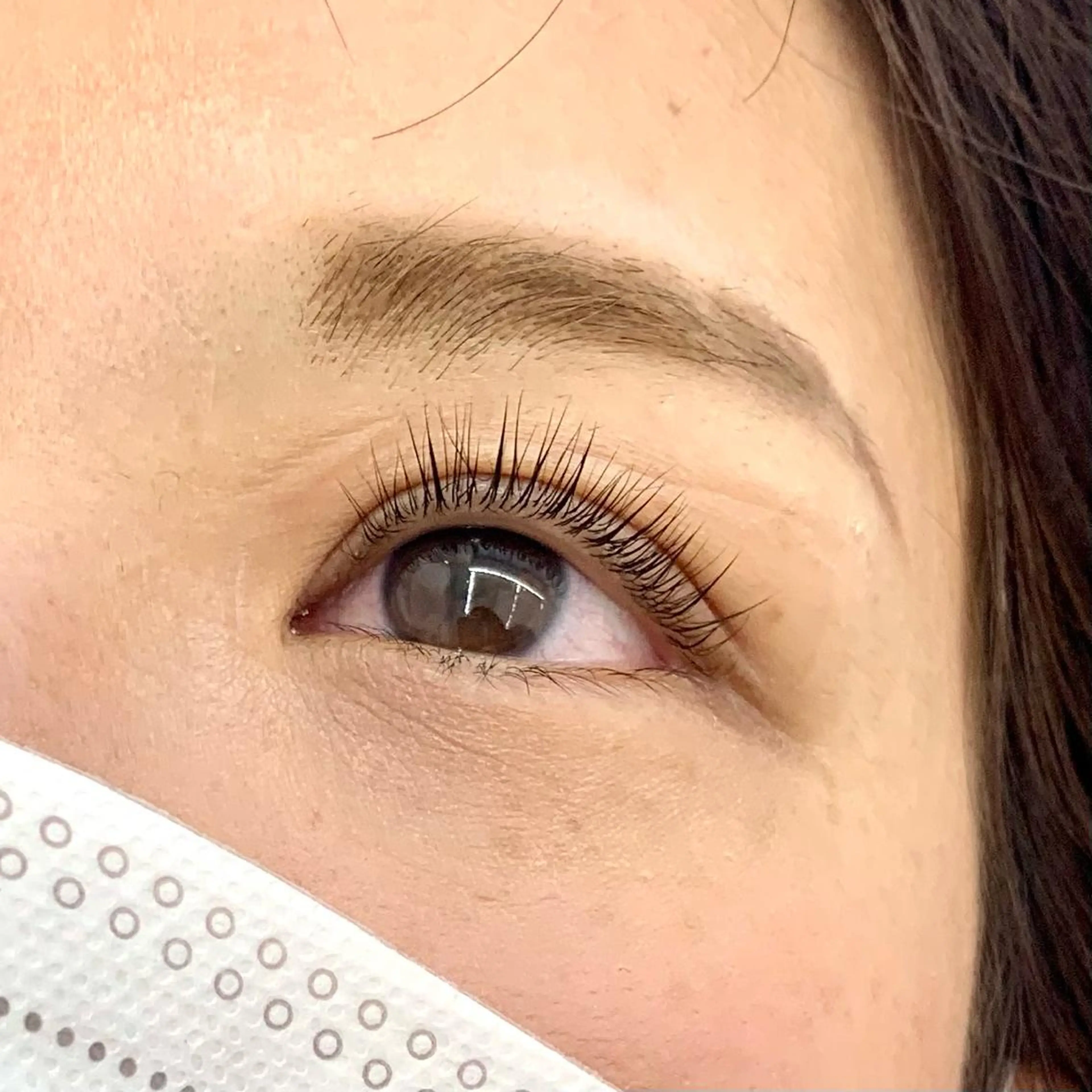 マツエク・マツパ パリジェンヌラッシュリフト 一重×まつ毛パーマ 鍵山 千秋のヘアスタイル