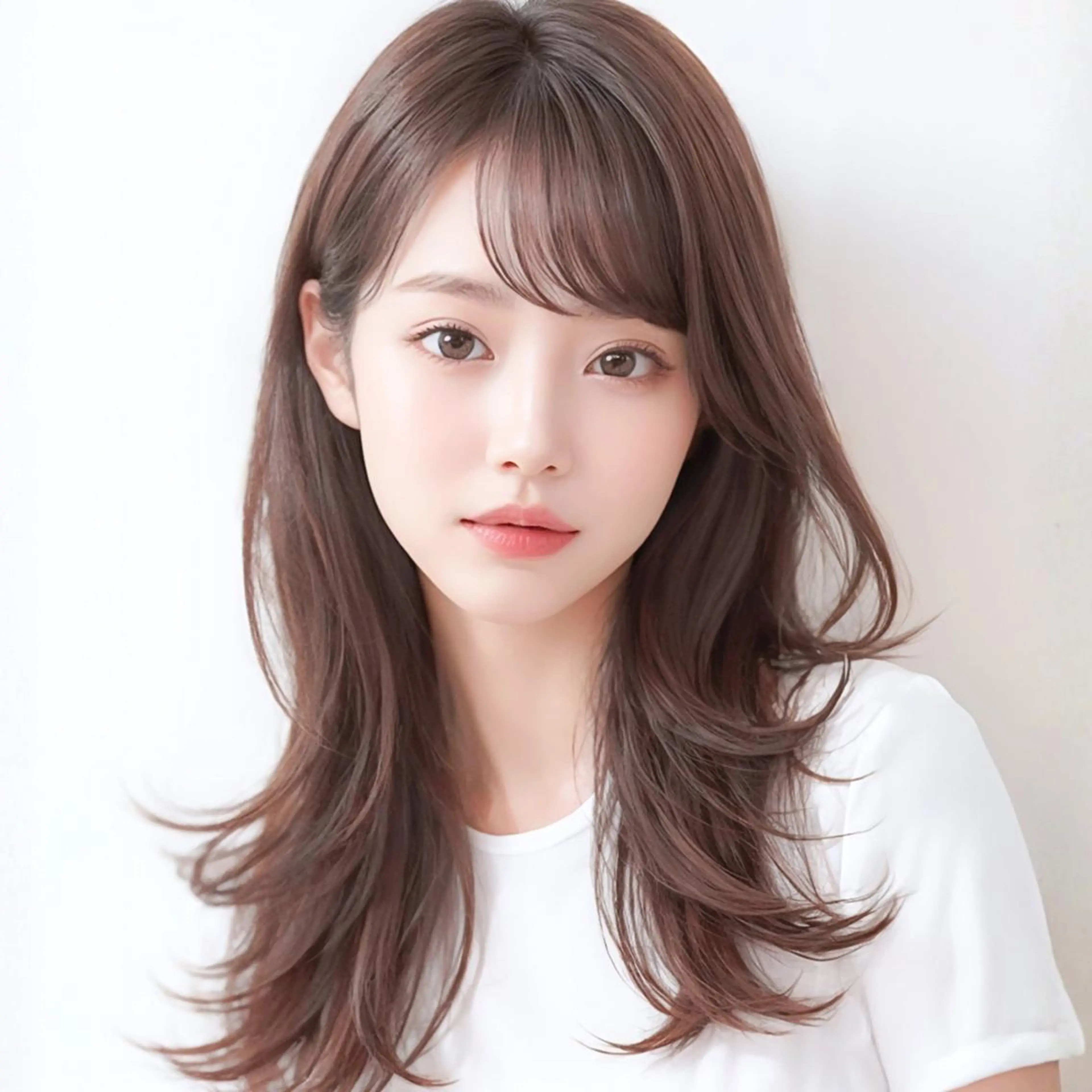 セミロング カラー イルミナカラー 縮毛矯正 SOURCE堺東🫧 ヘアケア/艶カラーのヘアスタイル