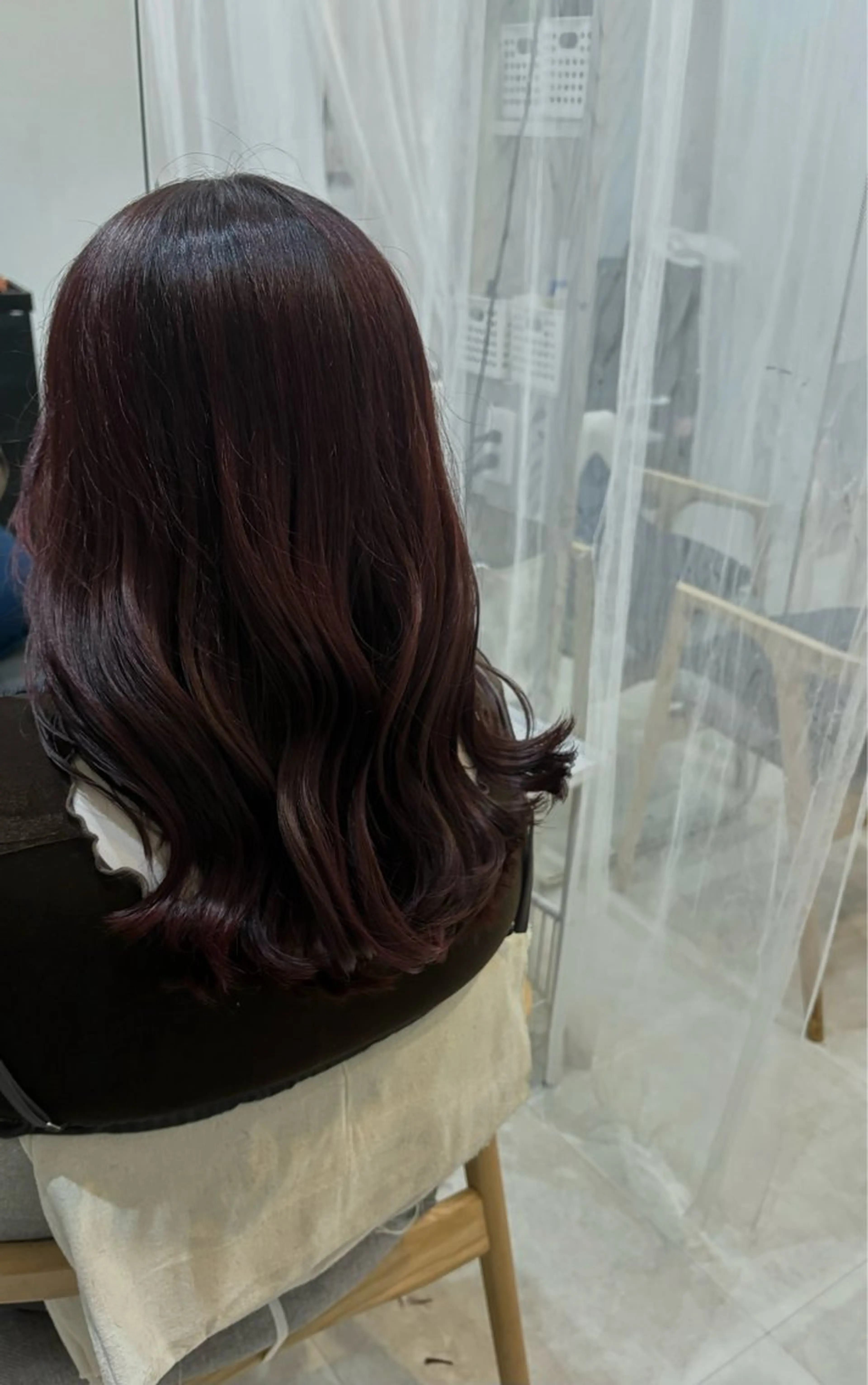 ロング カラー カット ヘアカラー トリートメント 藤掛 桜子のヘアスタイル