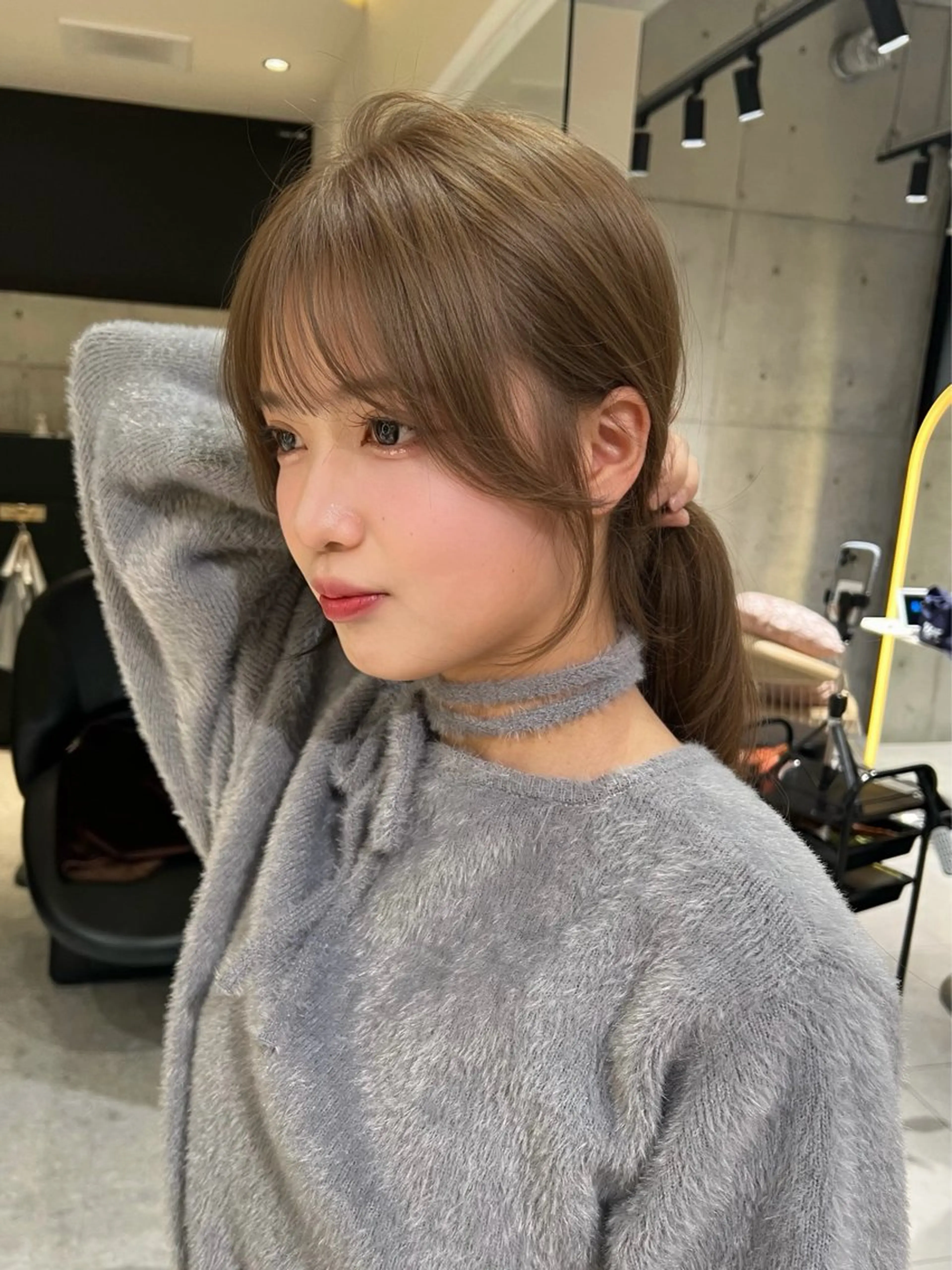 ロング カット ヘアカラー トリートメント 博多ベージュ 🐻松井傑のヘアスタイル