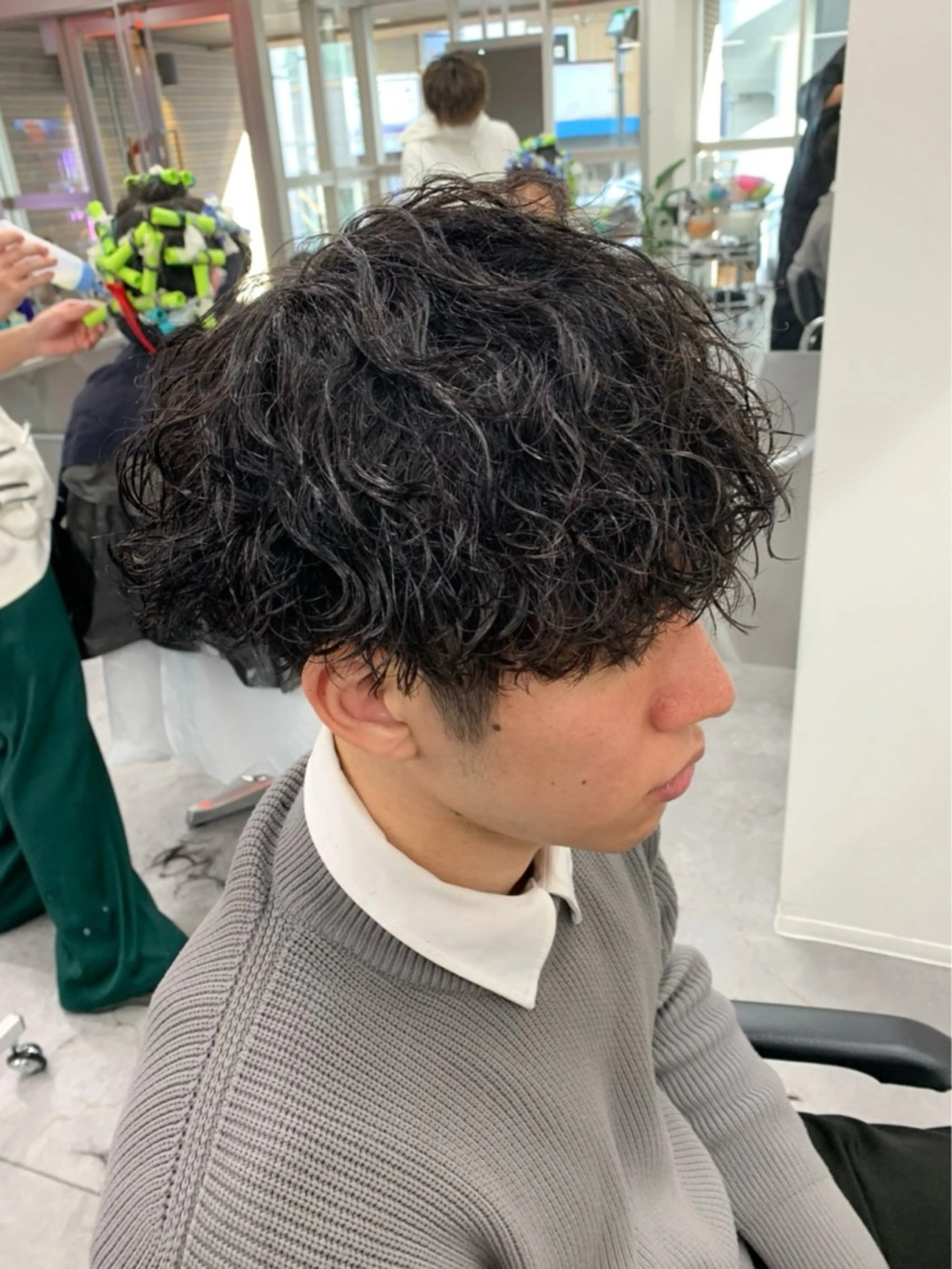 ショート パーマ メンズ カット パーマ ヘアセット お悩み解消✨/ メンズパーマ✨/直樹のヘアスタイル