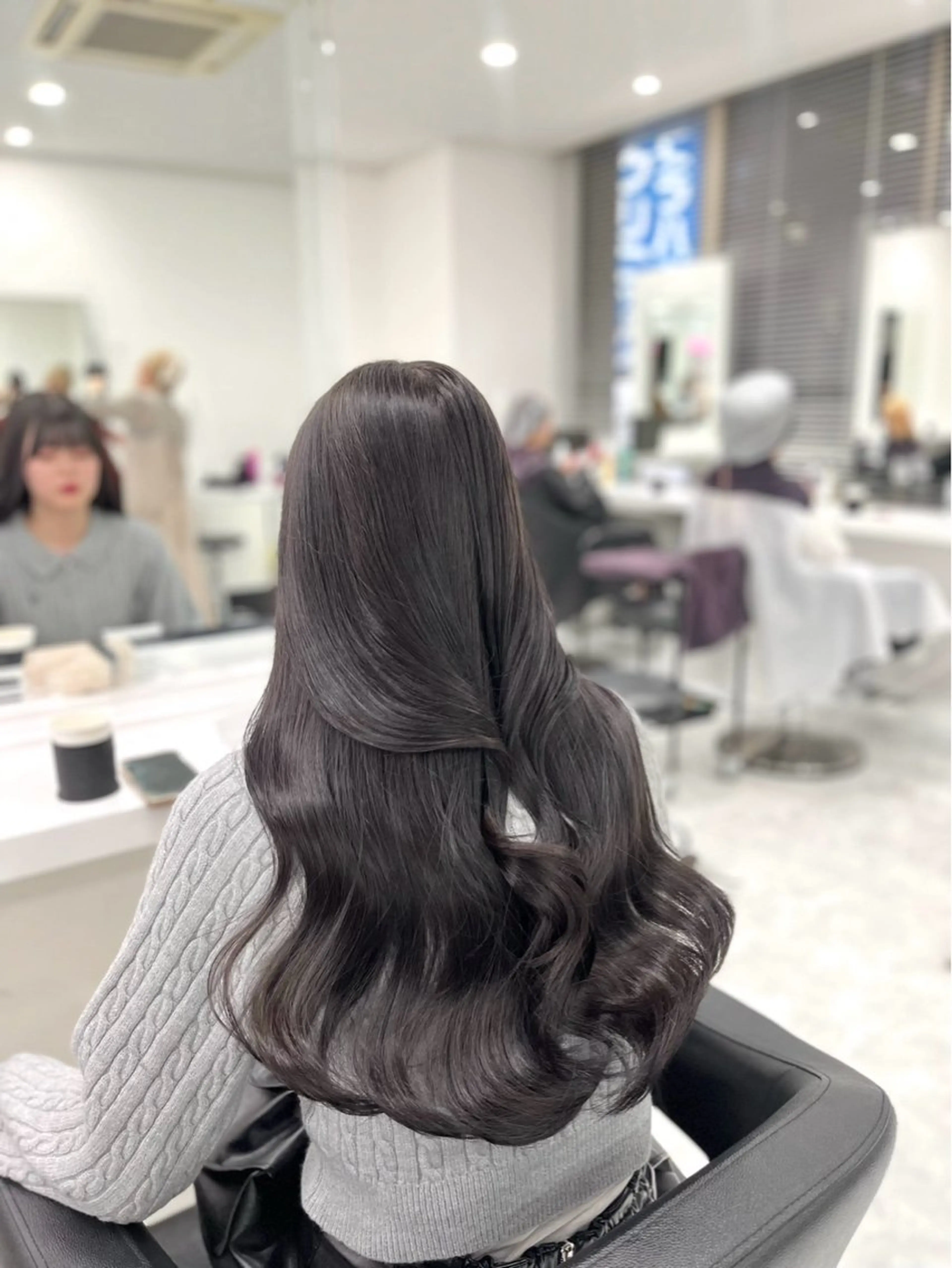 カラー ヘアカラー トリートメント 韓国風大人キレイめ ヘア/HIMENAのヘアスタイル