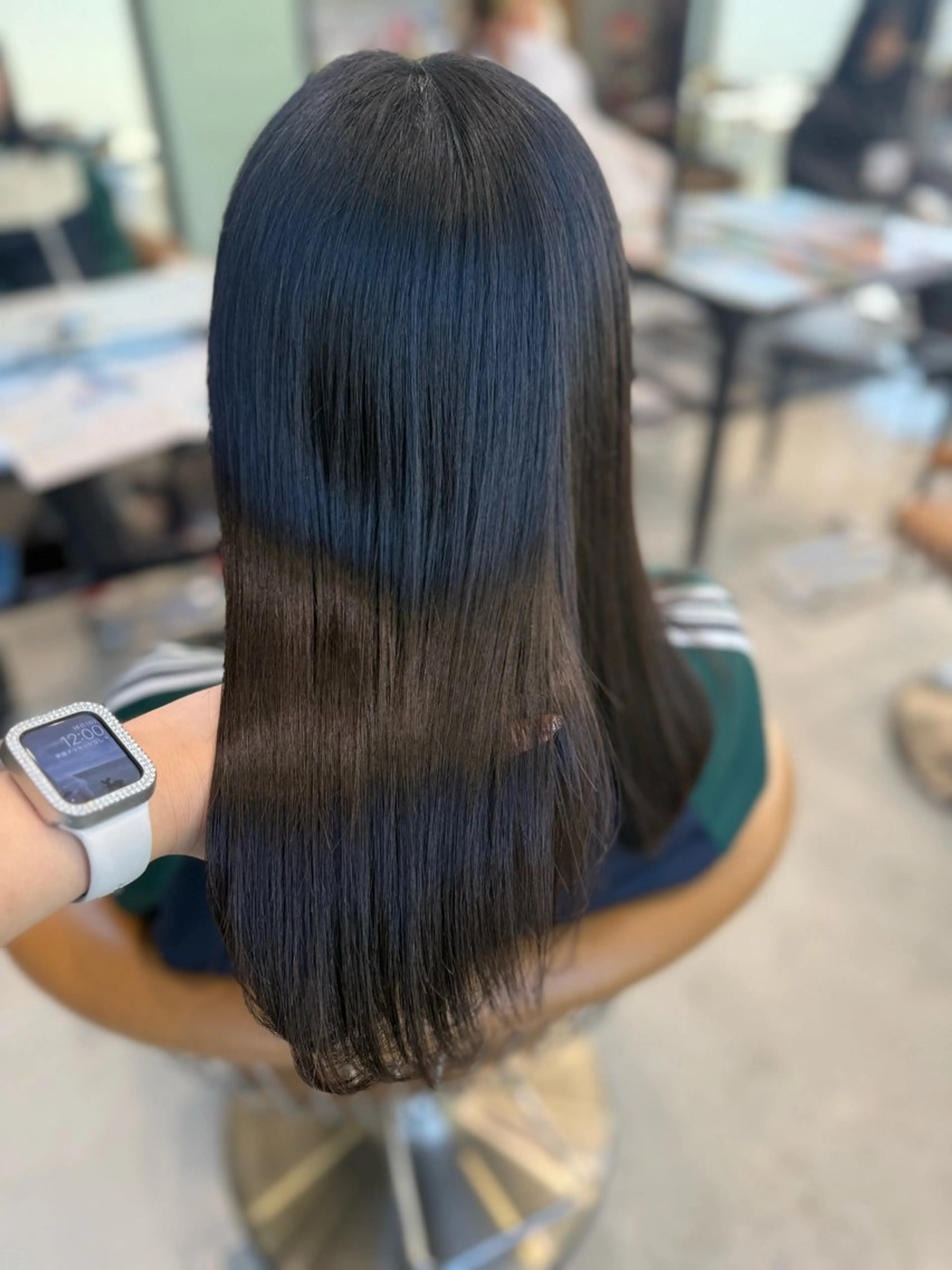 ロング ヘアカラー Rinka🌷🩶 グレージュカラー🫧のヘアスタイル